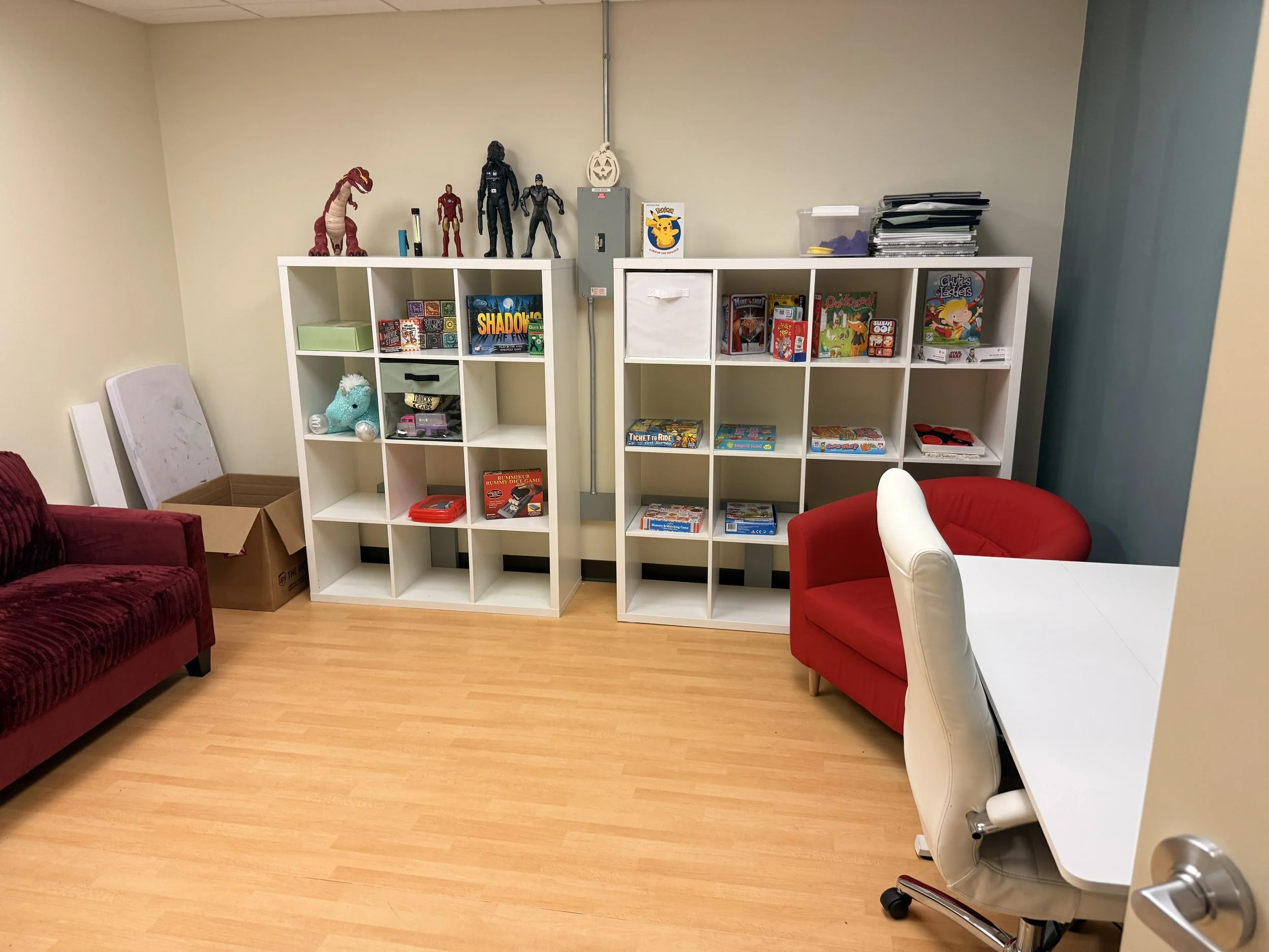 Spruce Room for counseling at Apple Tree Counseling