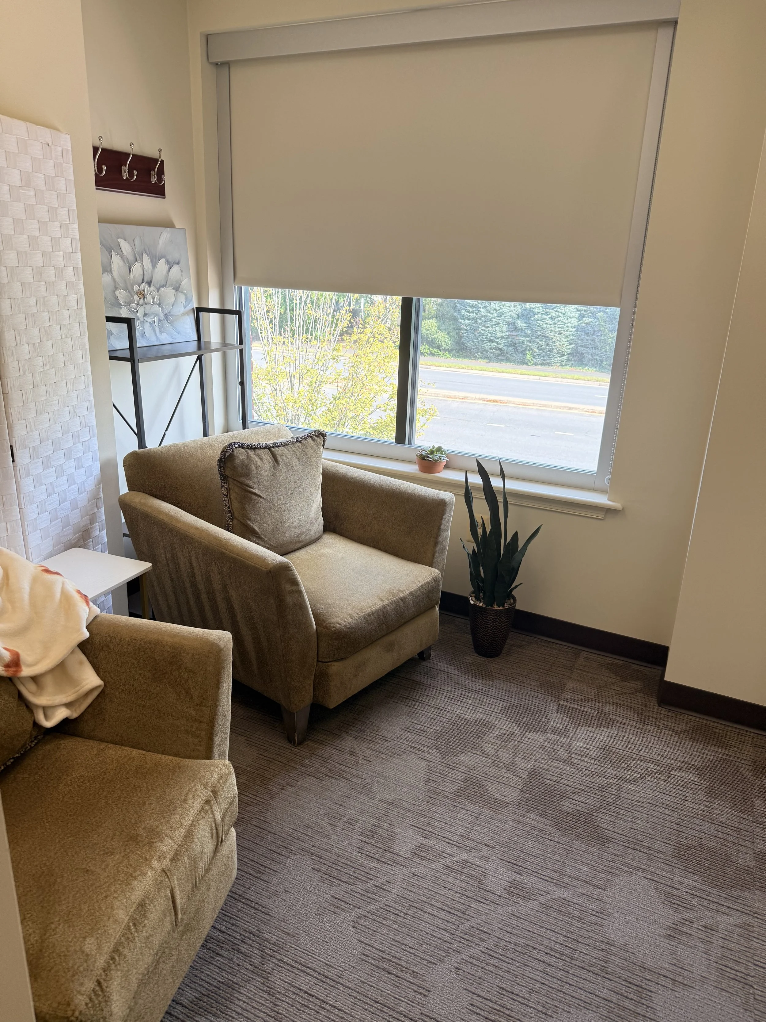 Magnolia room for counseling at Apple Tree Counseling