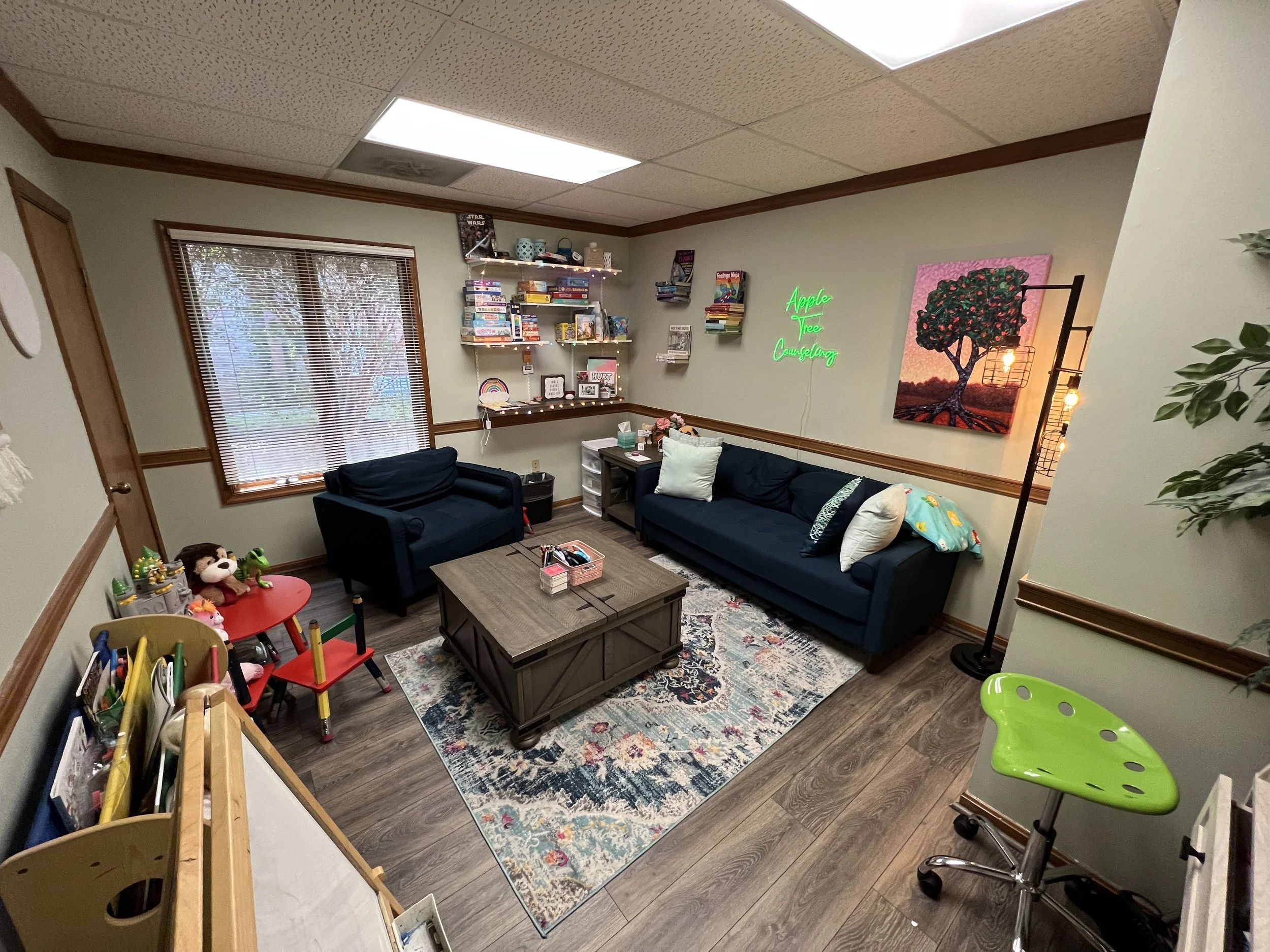 Room 127 for counseling at Apple Tree Counseling