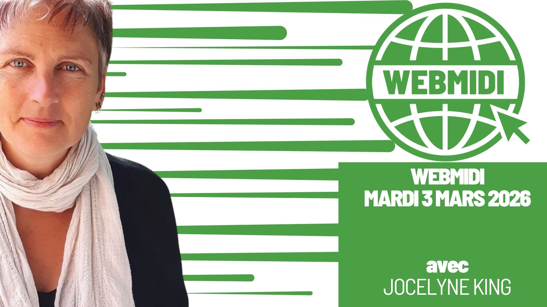 Photo Webmidi avec Jocelyne King