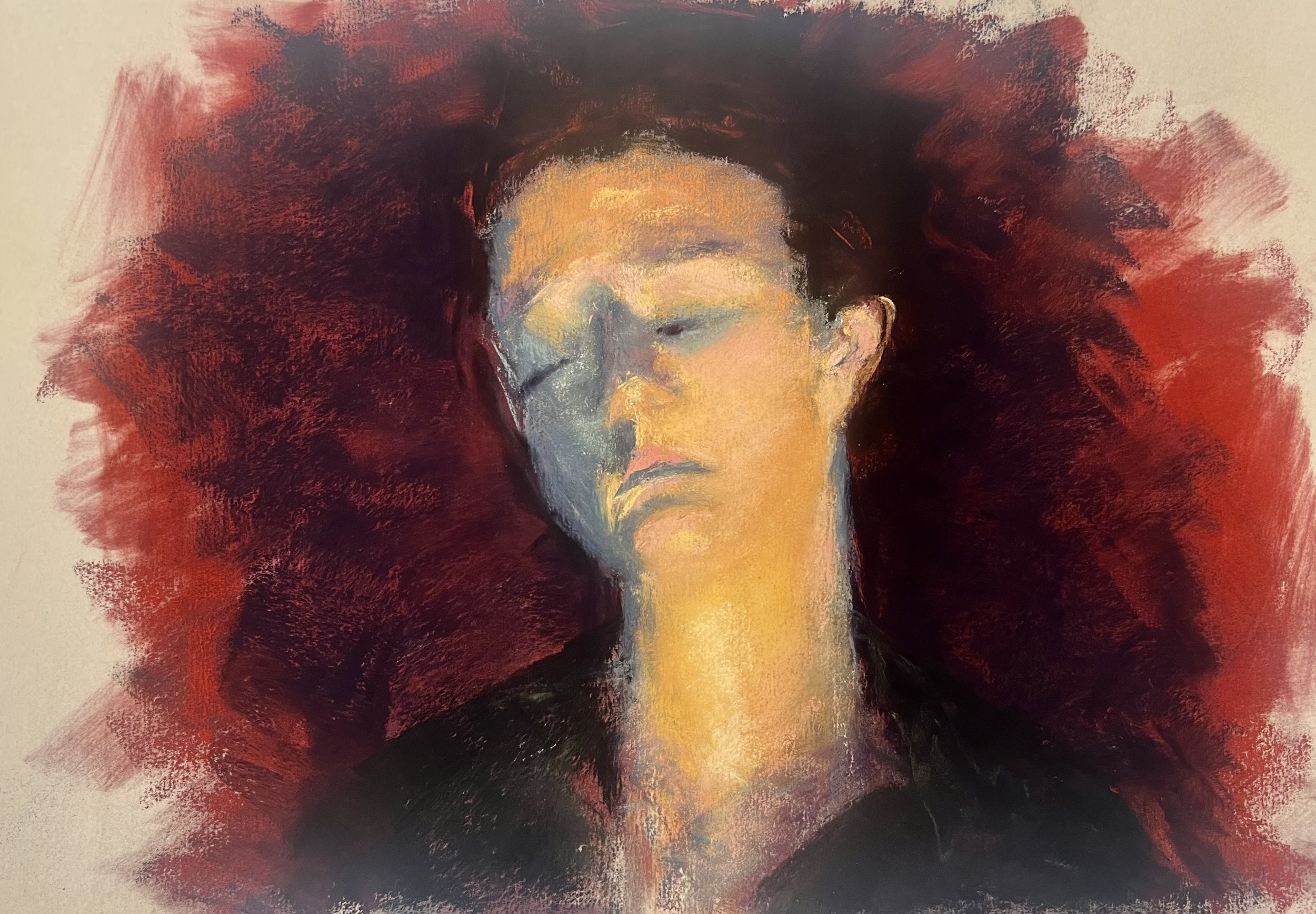 Melancholy - Pastel on sanded paper