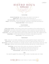 Menus — Bistro Roca