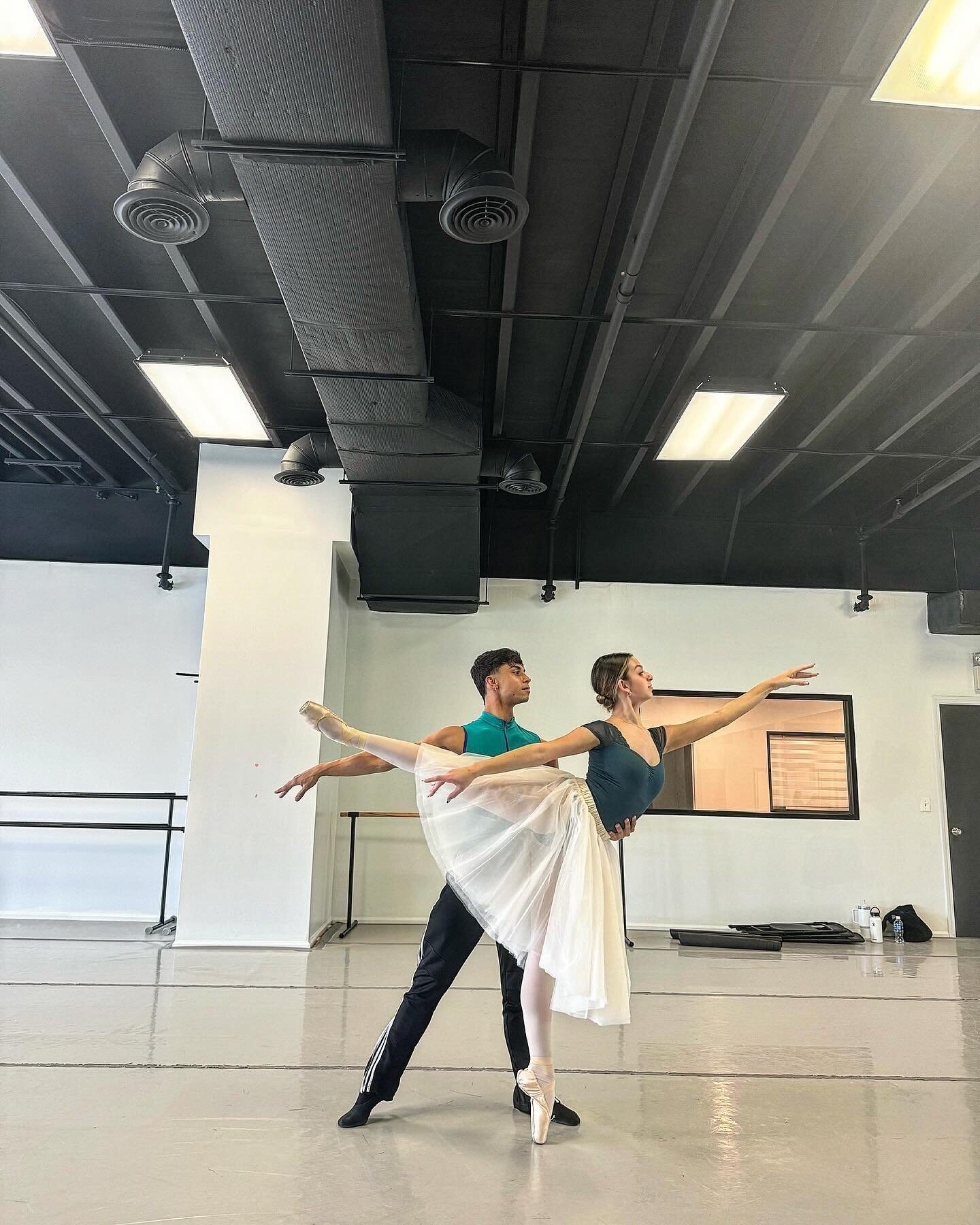 Spring Gala sneak peek: Gabriel @gabriella.ballerina_ and Mr. Ryan bring &lsquo;Coppelia Ballet&rsquo; to life. Pure dedication and talent in every rehearsal! 🌸✨ #Proud #BalletMagic #ballet #ballerina