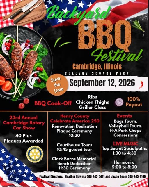 Backyard BBQ Fest with Rotary Car Show!