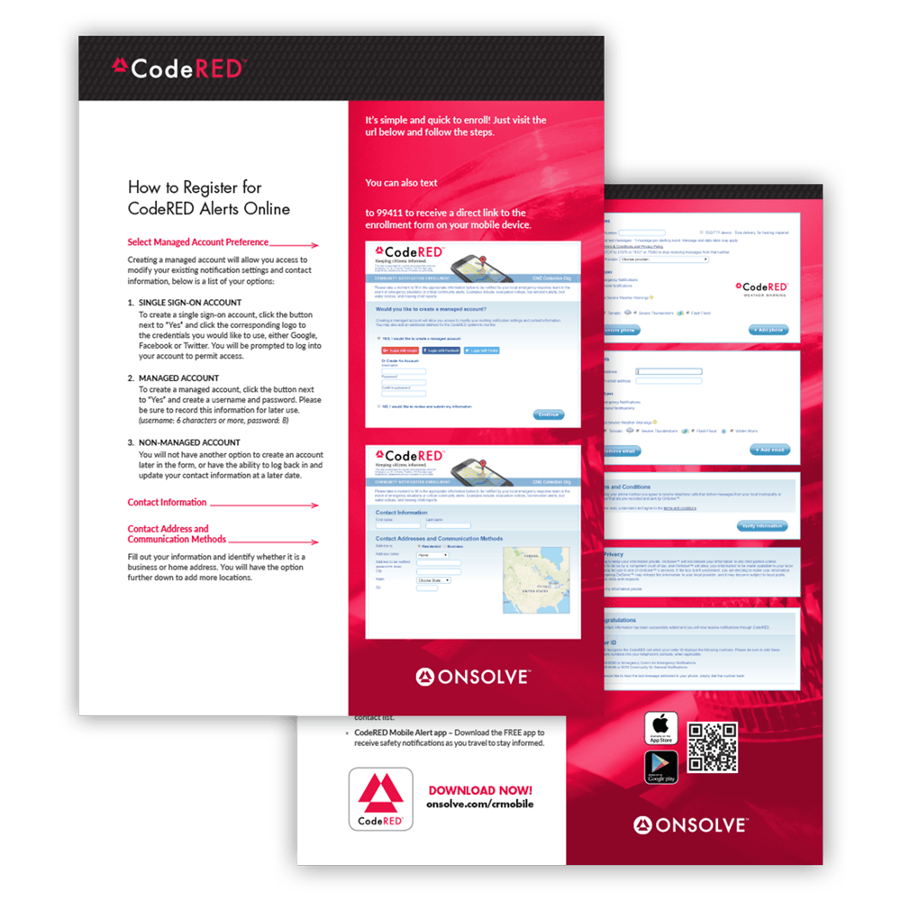 CodeRed PDF flyer mockup