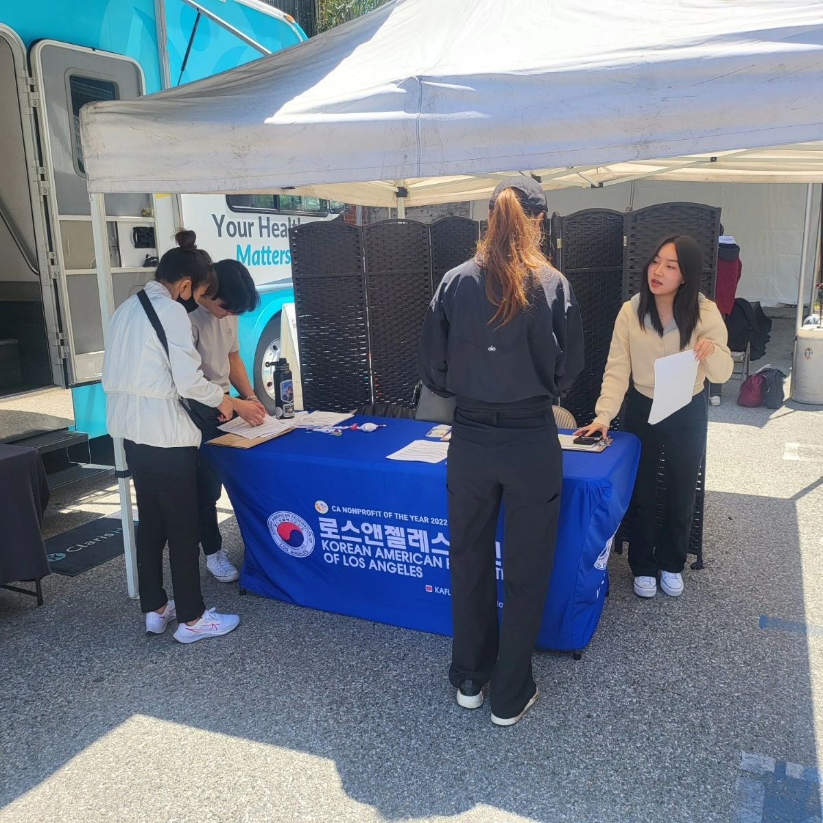Today, we held our third Woman's Health Event, in which we assisted insured and uninsured members of our community in gaining access to important health screenings. These included breast cancer screening, STD screening, pregnancy testing, and papsmea