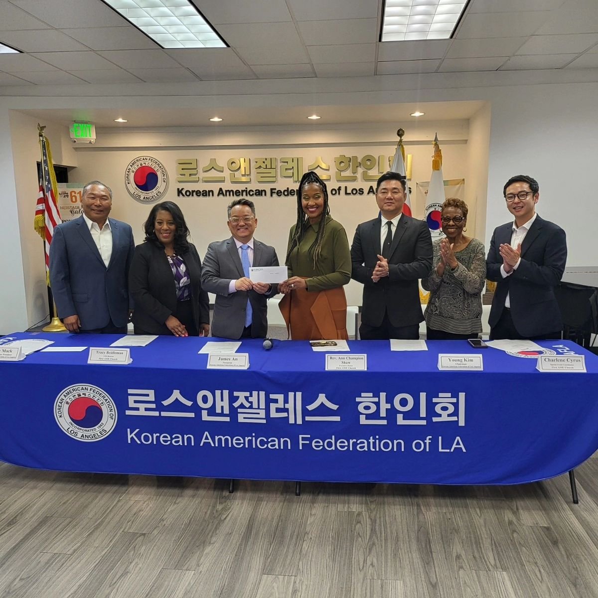 Today, we presented six student scholarships during our 32nd Anniversary of the LA Riots Scholarship Award Ceremony! Congratulations to the recipients of the scholarship, which included three Korean American high schoolers and three African American 
