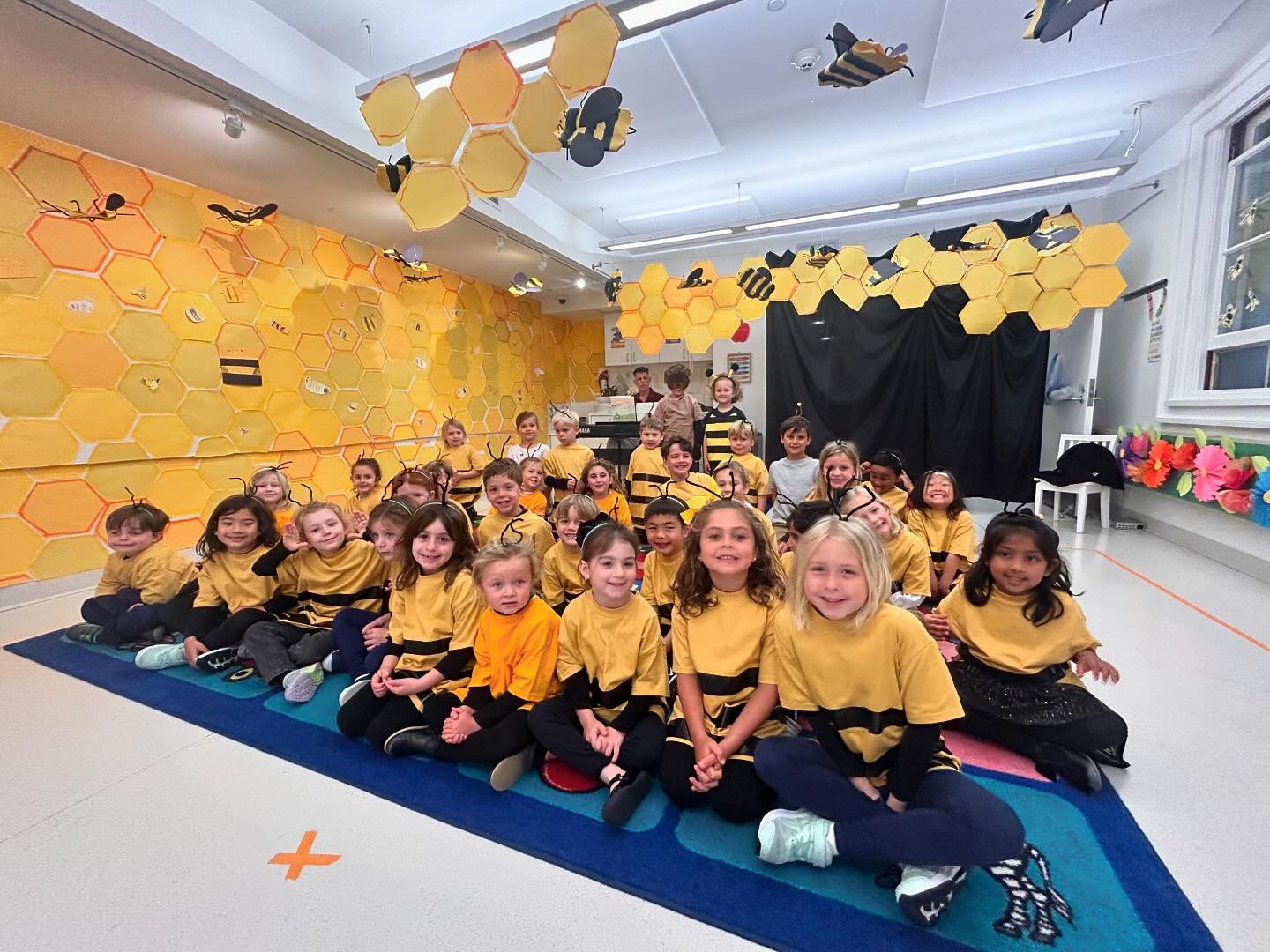 Our whole classroom is BUZZING in honor of our spring play, Life in the Hive. We&rsquo;ve learned a ton about bees, covered our walls in honeycomb, and even dressed the part! We could not be more impressed by all their hard work, you should BEE very 