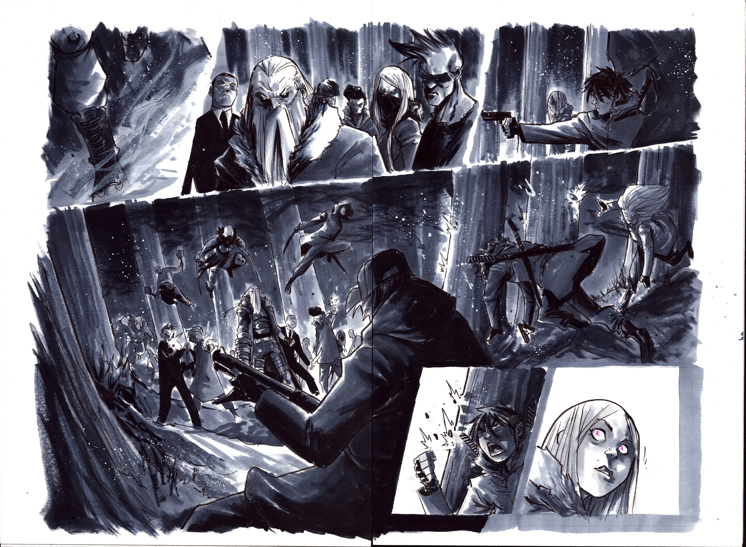 Image of Tear Us Apart #4, Page 8 & 9 DPS
