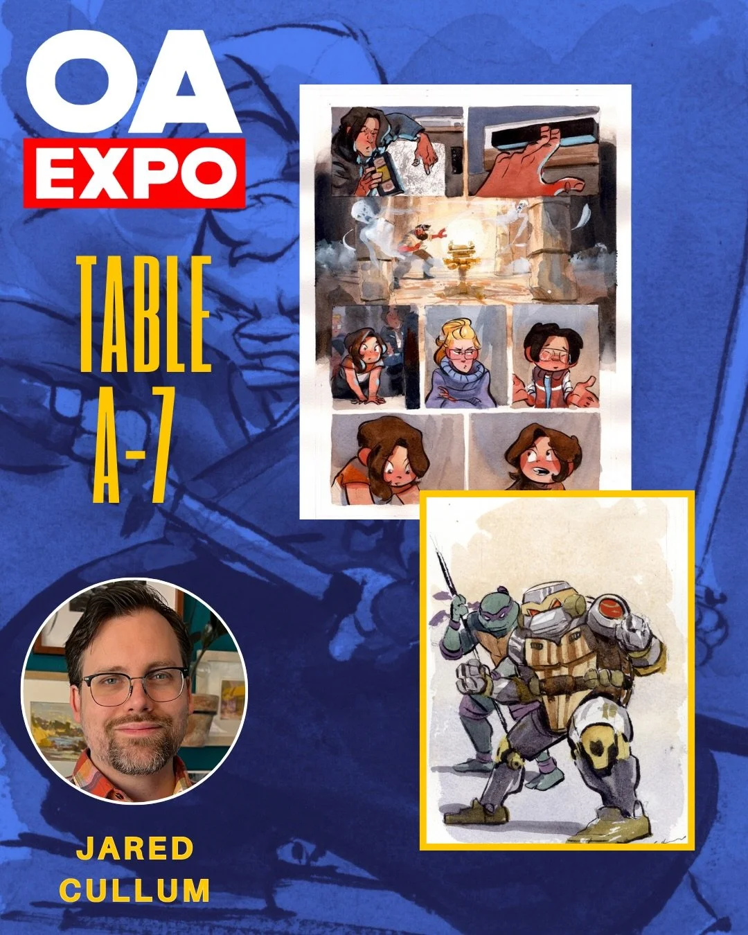 We&rsquo;re thrilled to be returning to @comicartfans OAX for year 3, and this year is only getting bigger! 💥 Four artists (@jaredcullum, @kvalerio_art, @tlestoryteller, and @vrdelrey) will be in attendance, along with two additional tables! We&rsqu