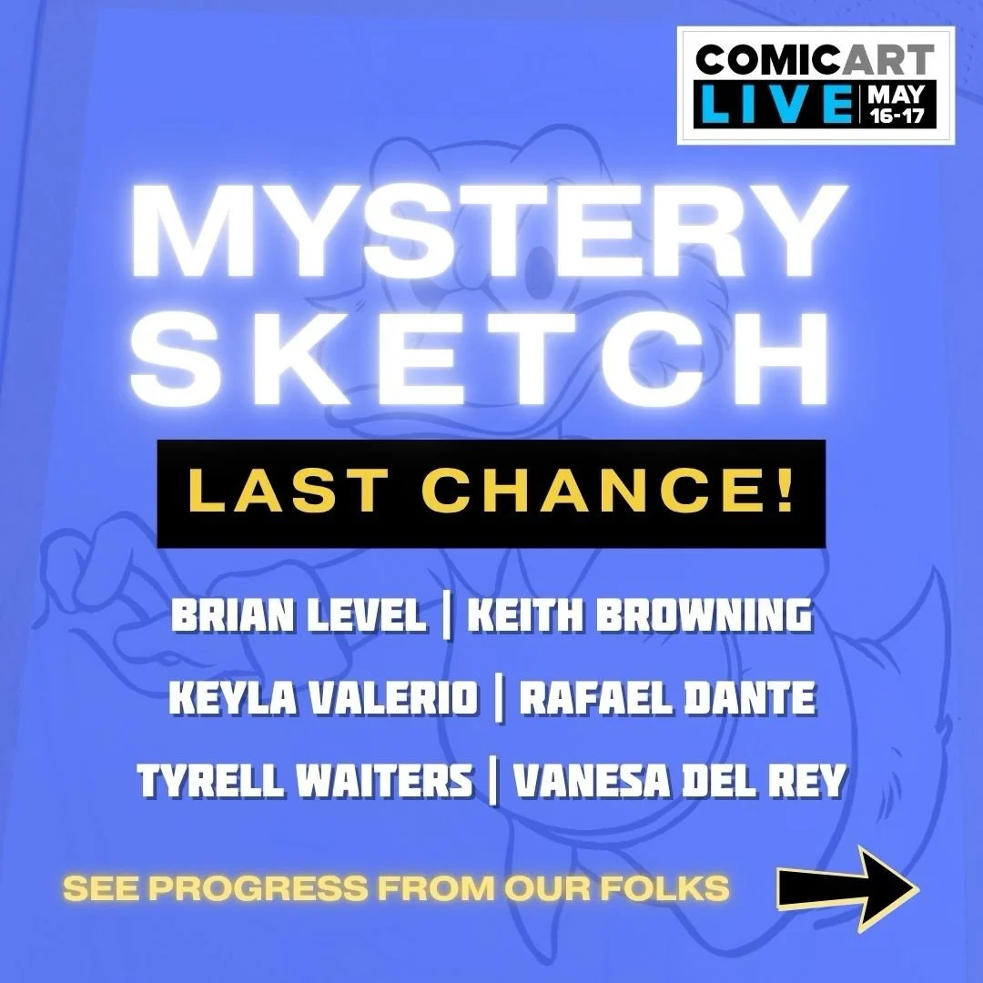 Mystery Sketch requests close this weekend during the  @comicartfans Comic Art Live event. Here&rsquo;s a sneak peek at a few pieces our folks have created, and there&rsquo;s still time to potentially get something from them. We also have new-to-mark