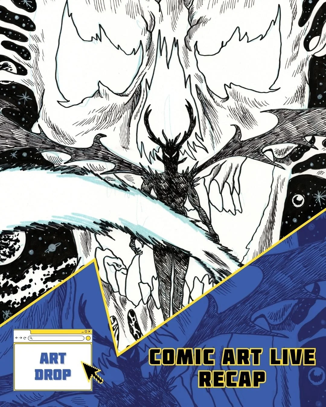 Last weekend, we participated in @comicartfans&rsquo; Comic Art Live! We were thrilled to show off new pieces from @aziritt, @brian.level, @morganbeem, and an exciting selection of manga. All of these items are now available on our website. You can f