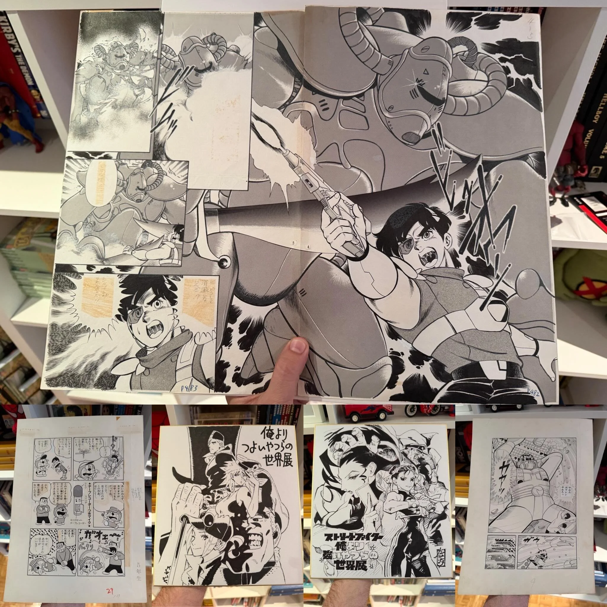 Here is some of the other manga art we are debuting at @heroesonline! 

If you love Doraemon, giant robots, or Street Fighter and video game history, this is a super unique opportunity to grab a piece from the absolute masters. We made sure to bring 