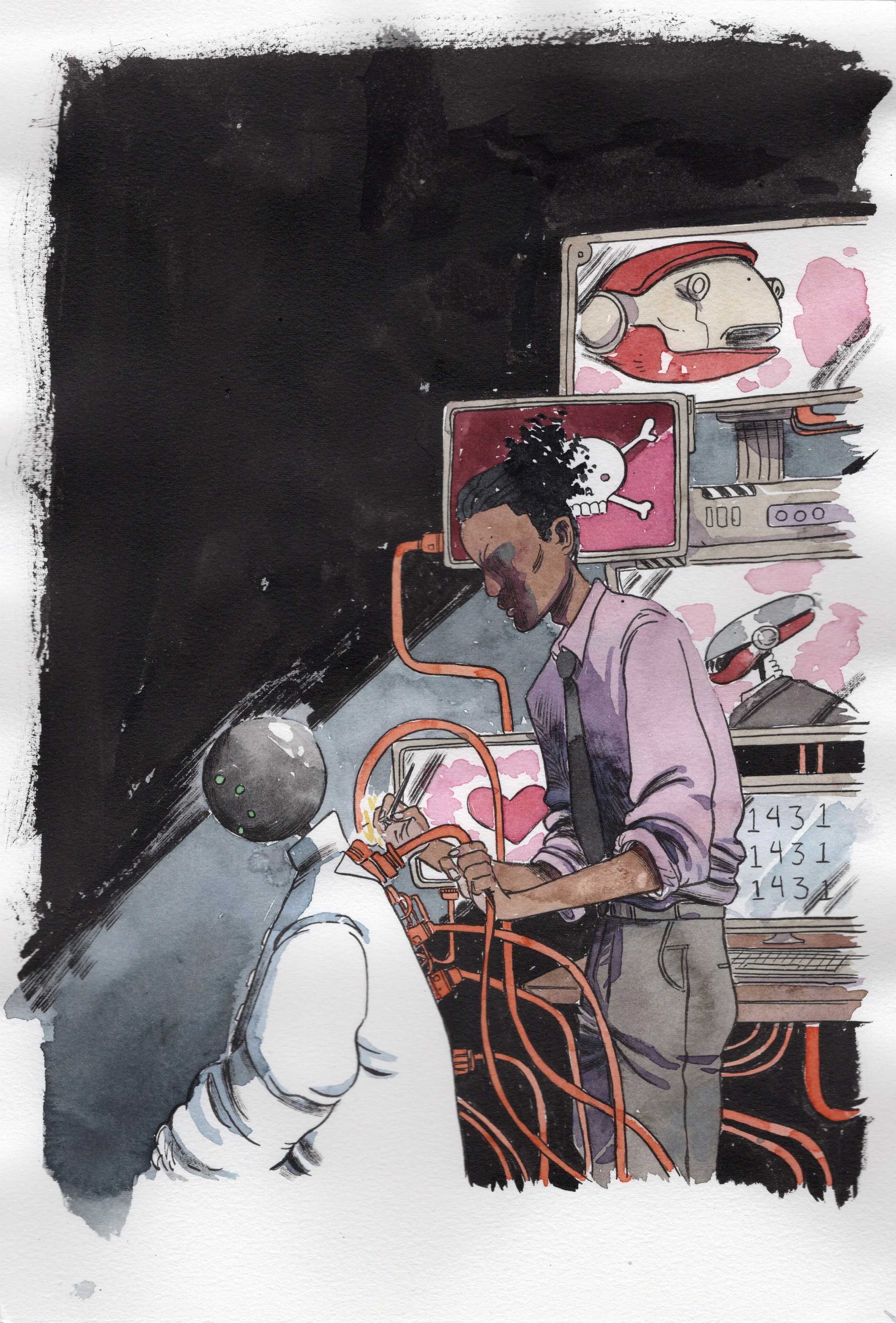 BEEM_White House Robot Romance_#1 Neon Ichiban Cover I.jpeg