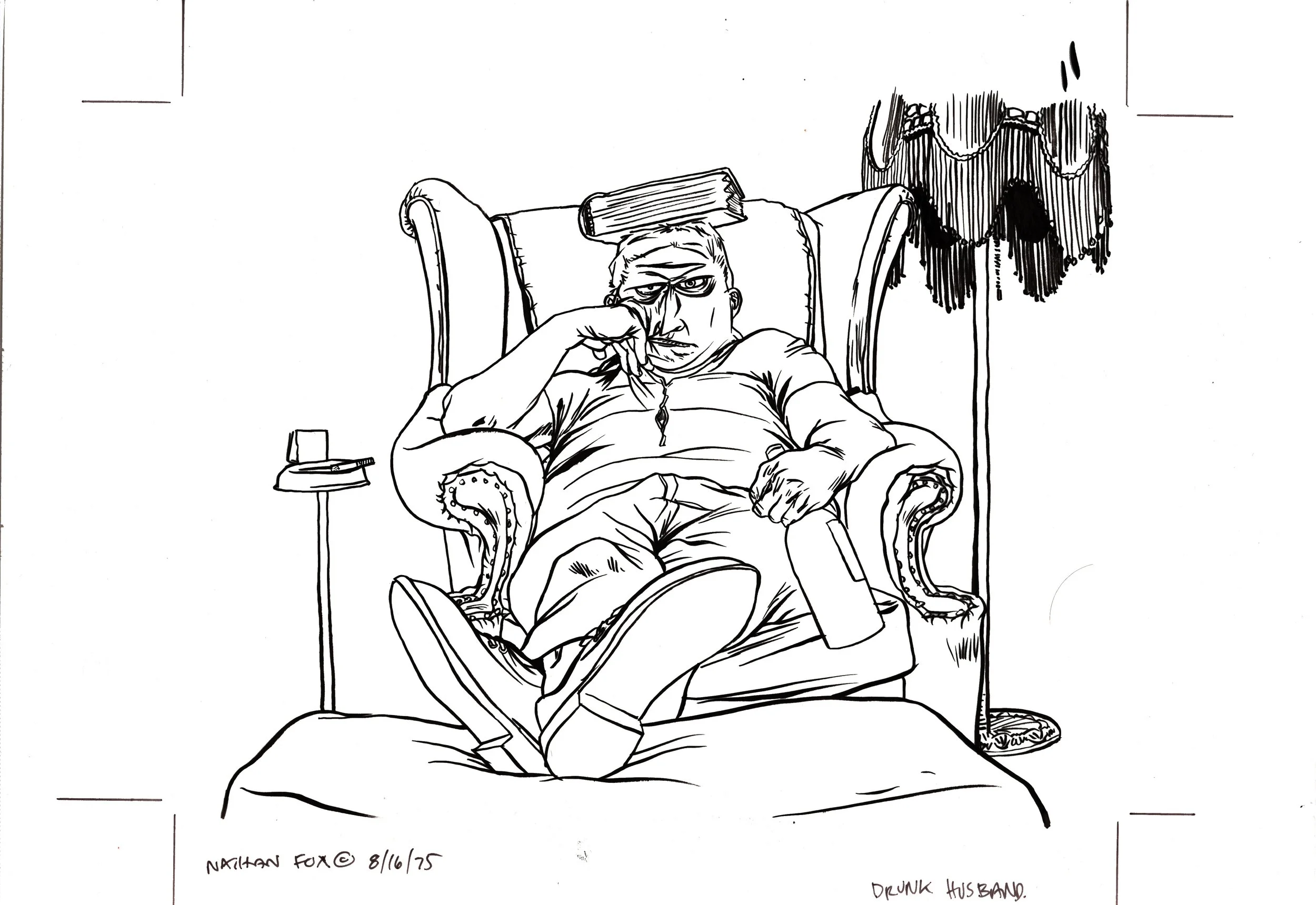 Image of N.B Marshall Arisman New Visual Artists Review - Unpublished part of "Side Show" Comic Page 15