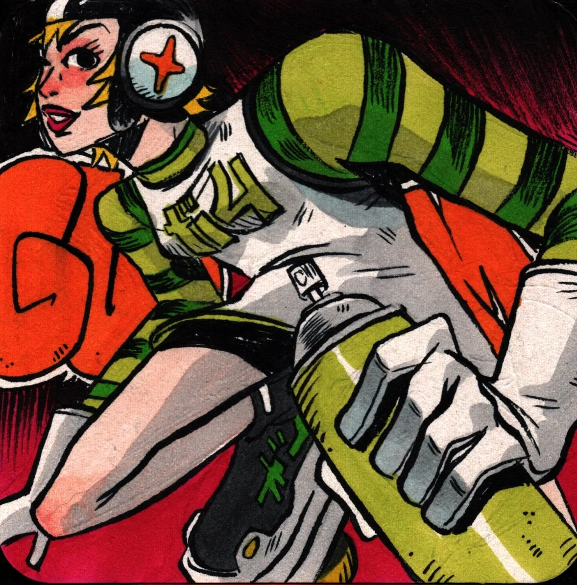 GUM FROM JET SET RADIO Comic Art