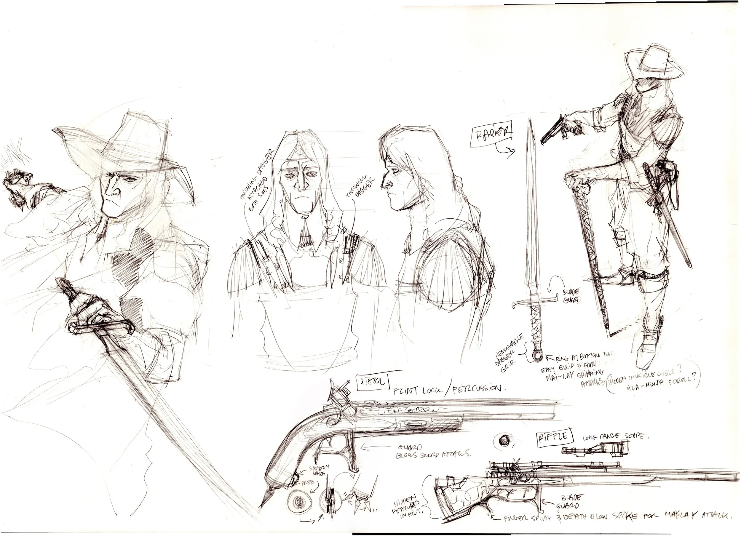 Image of Solomon Kane Concept Designs for comic pitch - unpublished