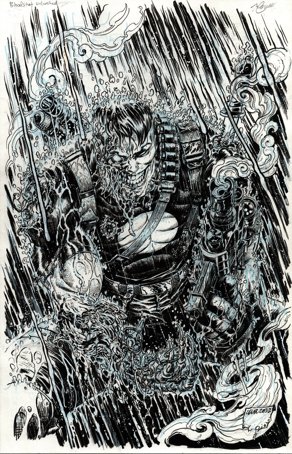 BLOODSHOT UNLEASHED: RELOADED #4 COVER Comic Art