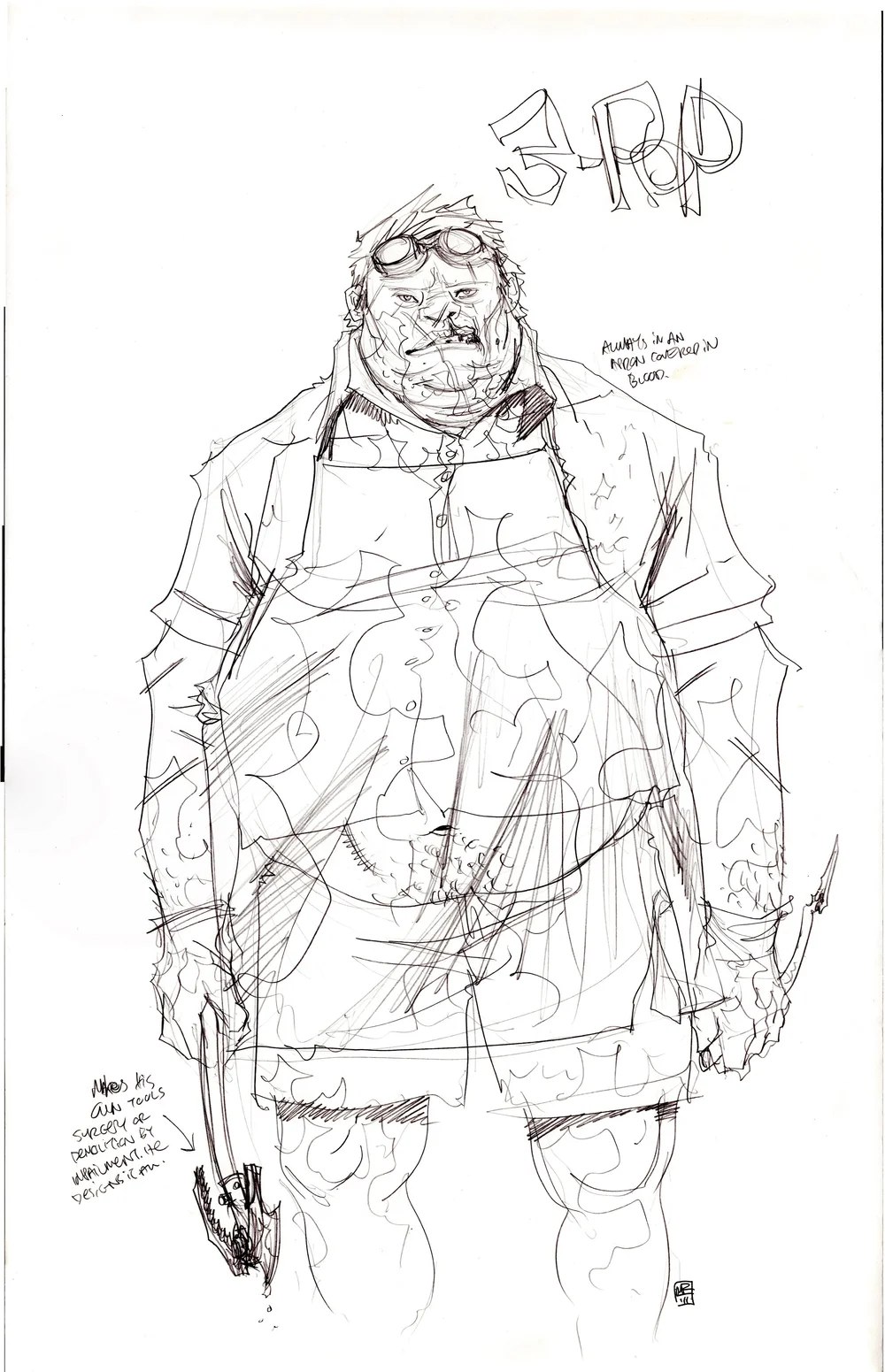 3-POP - FLUORESCENT BLACK, HEAVY METAL MAGAZINE / CHARACTER DESIGN Comic Art