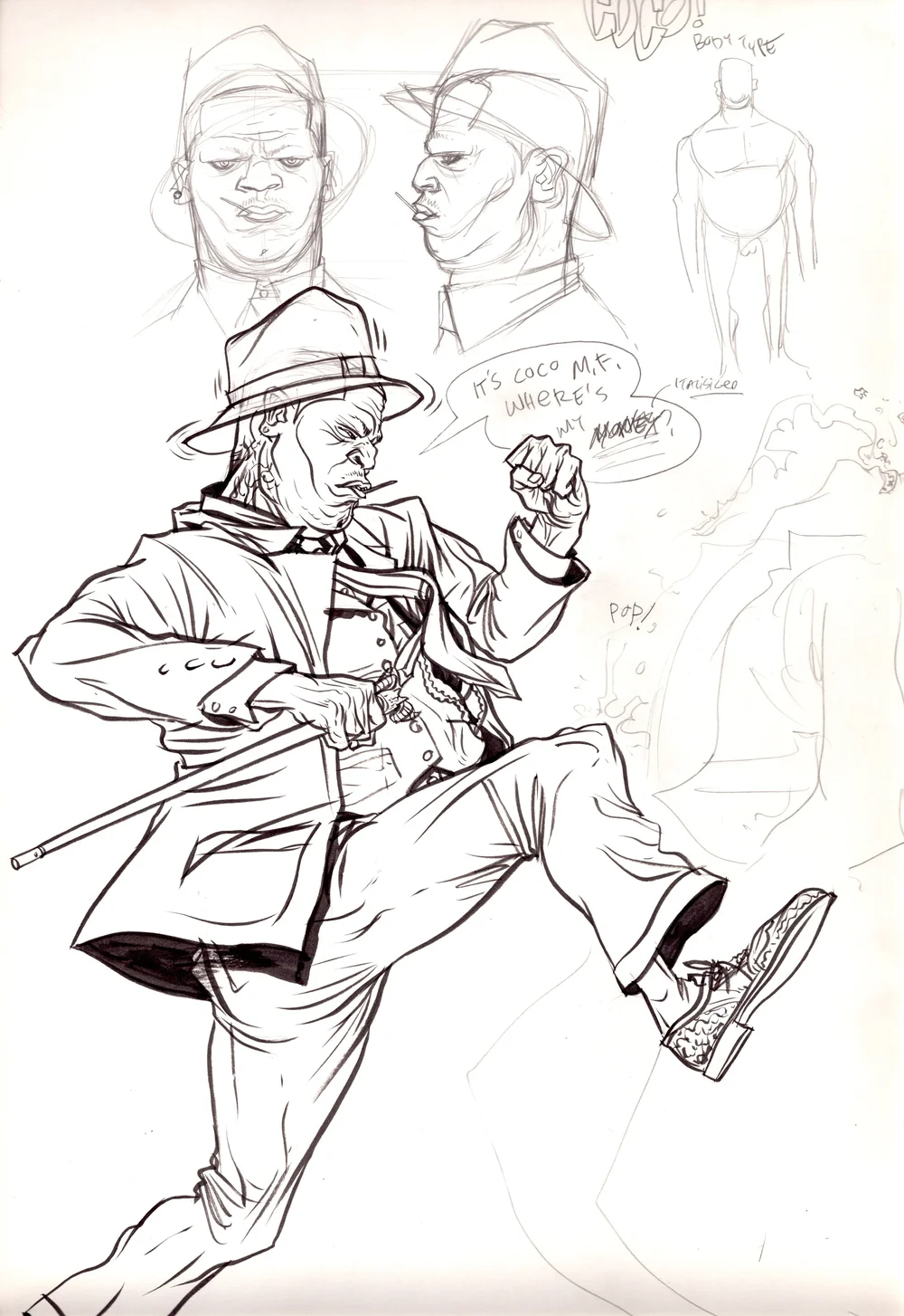 COCO - UNPUBLISHED CHARACTER DESIGN Comic Art