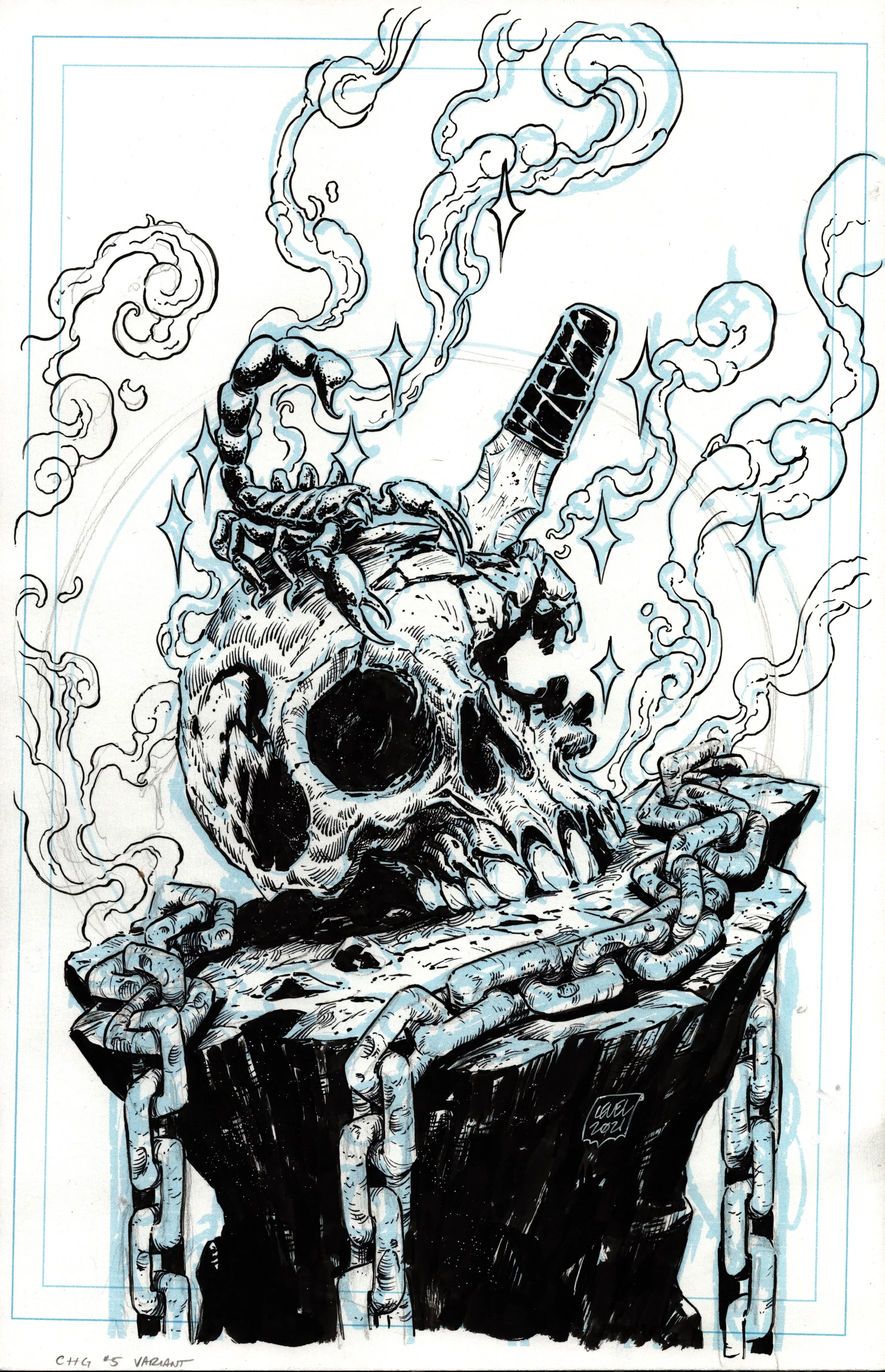 Chained to the Grave #5 Cover Variant