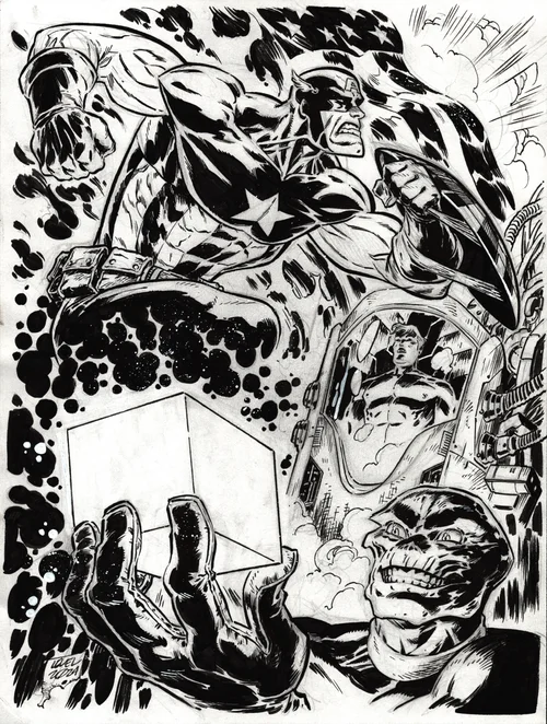 Brian Level | Captain America & Red Skull | The Artist Bullpen