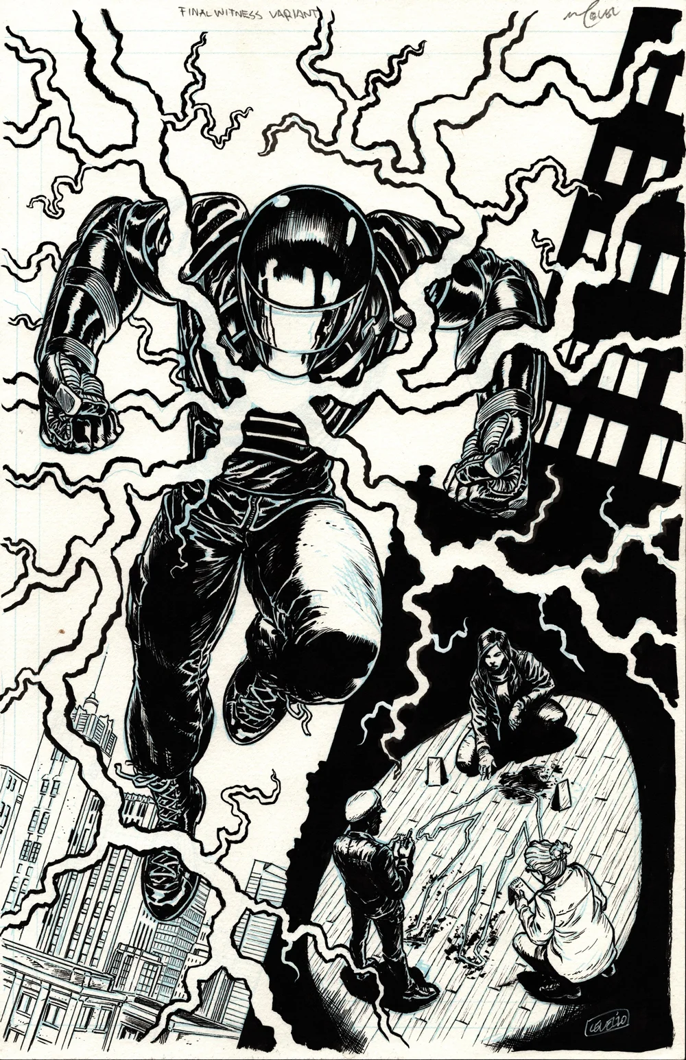 FINAL WITNESS COVER VARIANT - UNUSED Comic Art