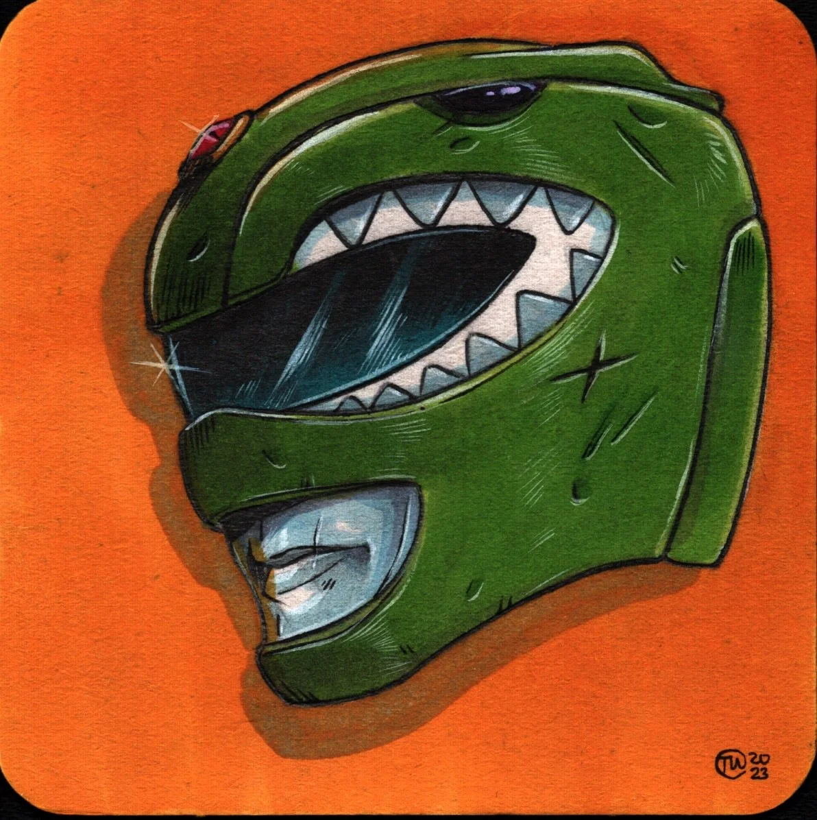 GREEN RANGER Comic Art
