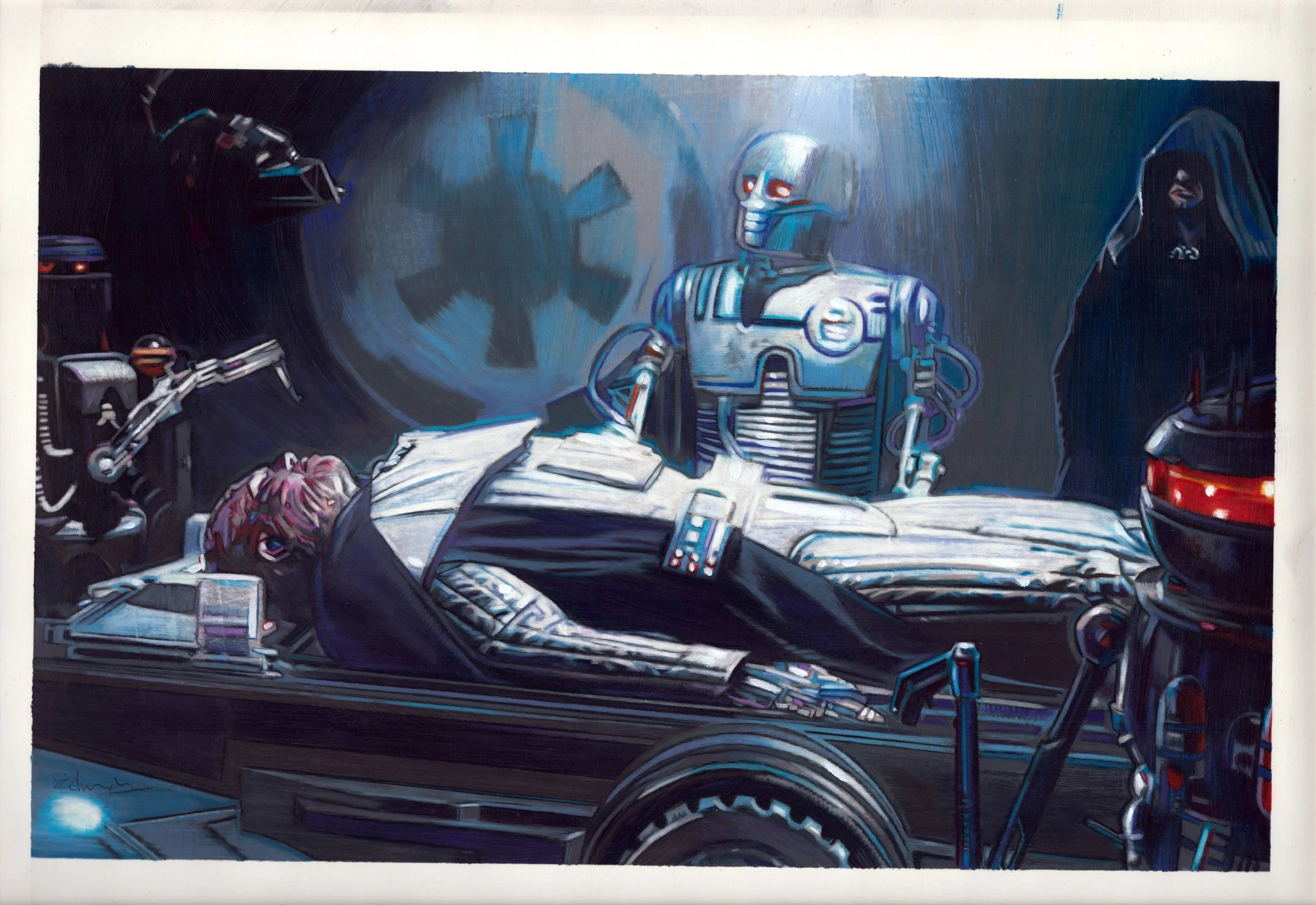 Image of Topps Star Wars Card Trader Super Rare Chrome - Becoming Darth Vader