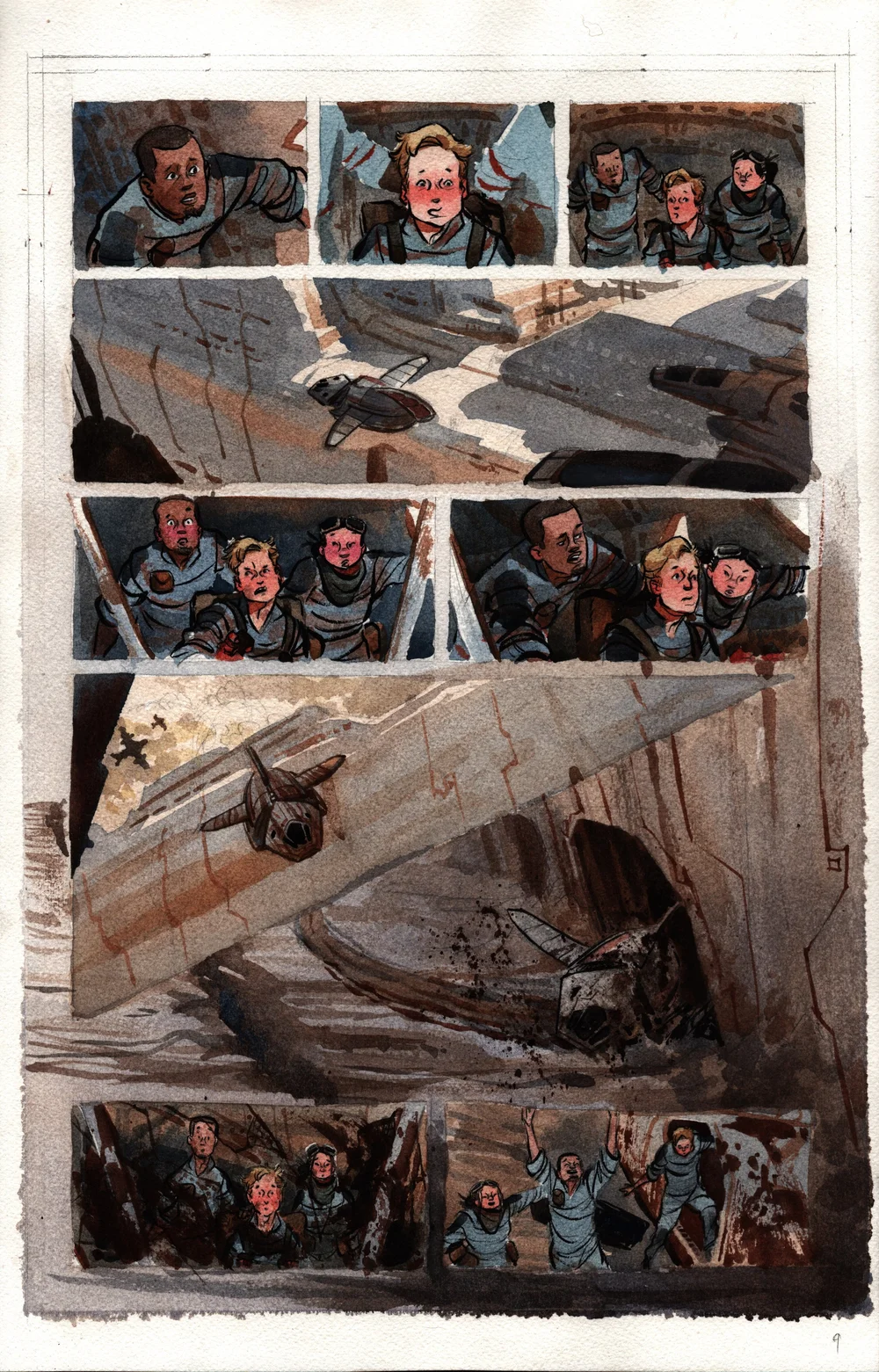 FIREFLY ORIGINAL GRAPHIC NOVEL: WATCH HOW I SOAR PAGE 9 Comic Art