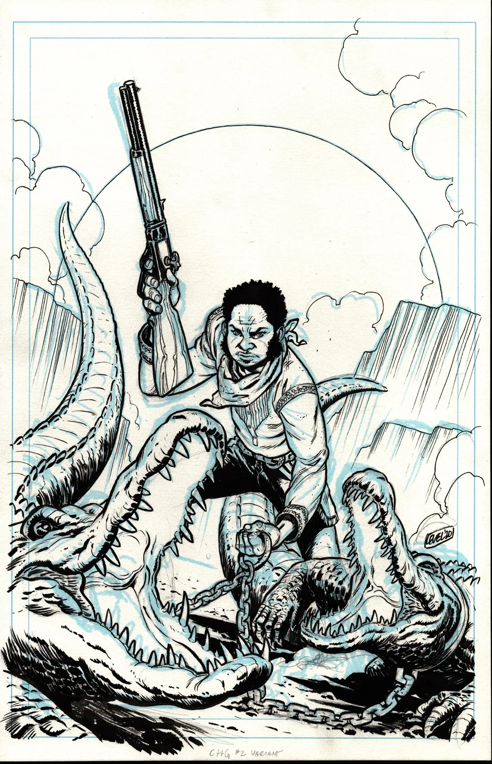 CHAINED TO THE GRAVE #2 COVER VARIANT Comic Art