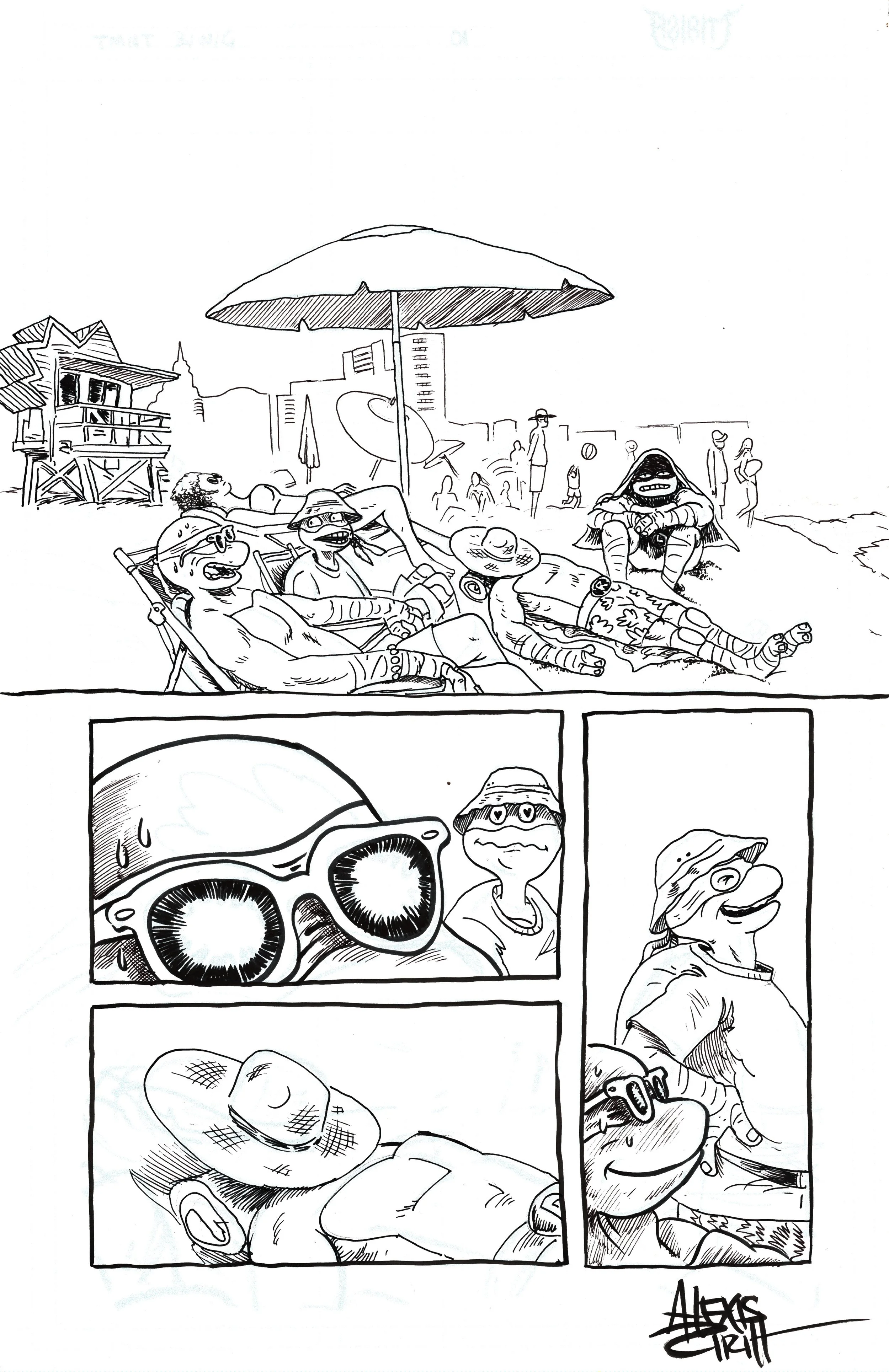 Image of TMNT BWG #3 Page 01