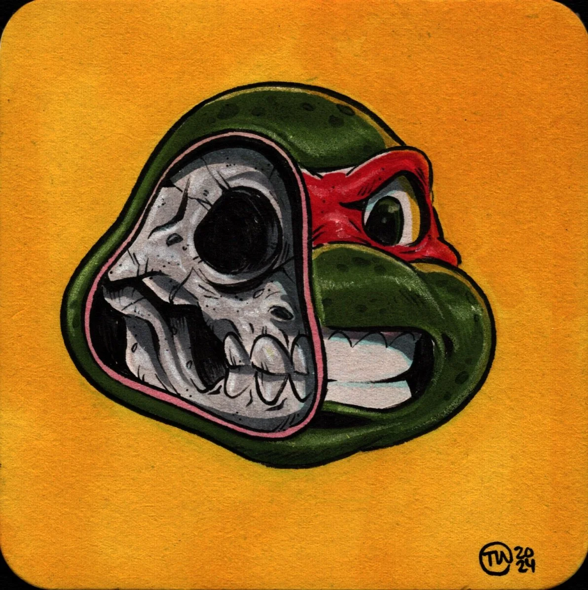 BISECTED RAPHAEL Comic Art