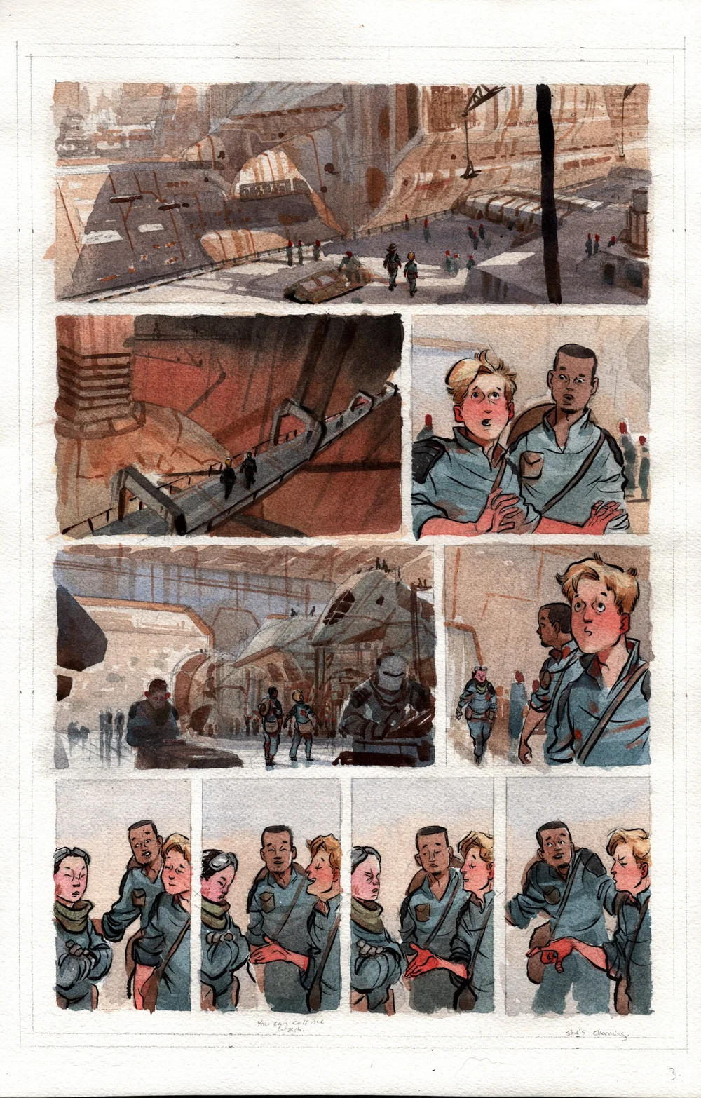 FIREFLY ORIGINAL GRAPHIC NOVEL: WATCH HOW I SOAR PAGE 3 Comic Art