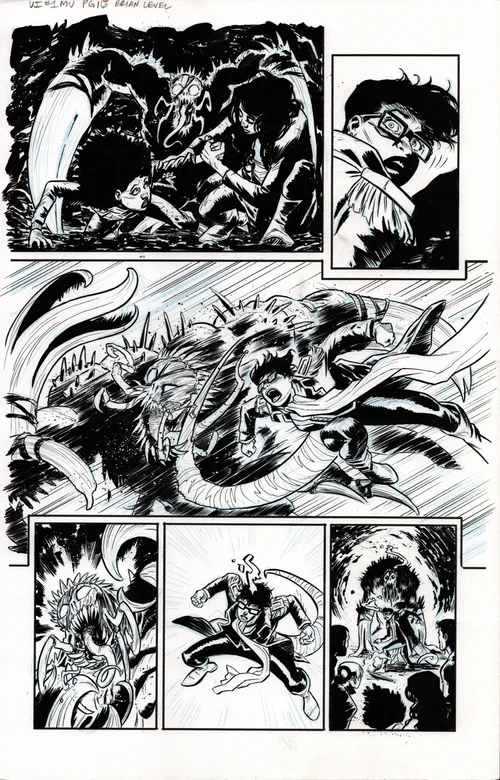 Brian Level | Uncanny Inhumans: Monsters Unleashed #1 Page 16 | The Artist Bullpen