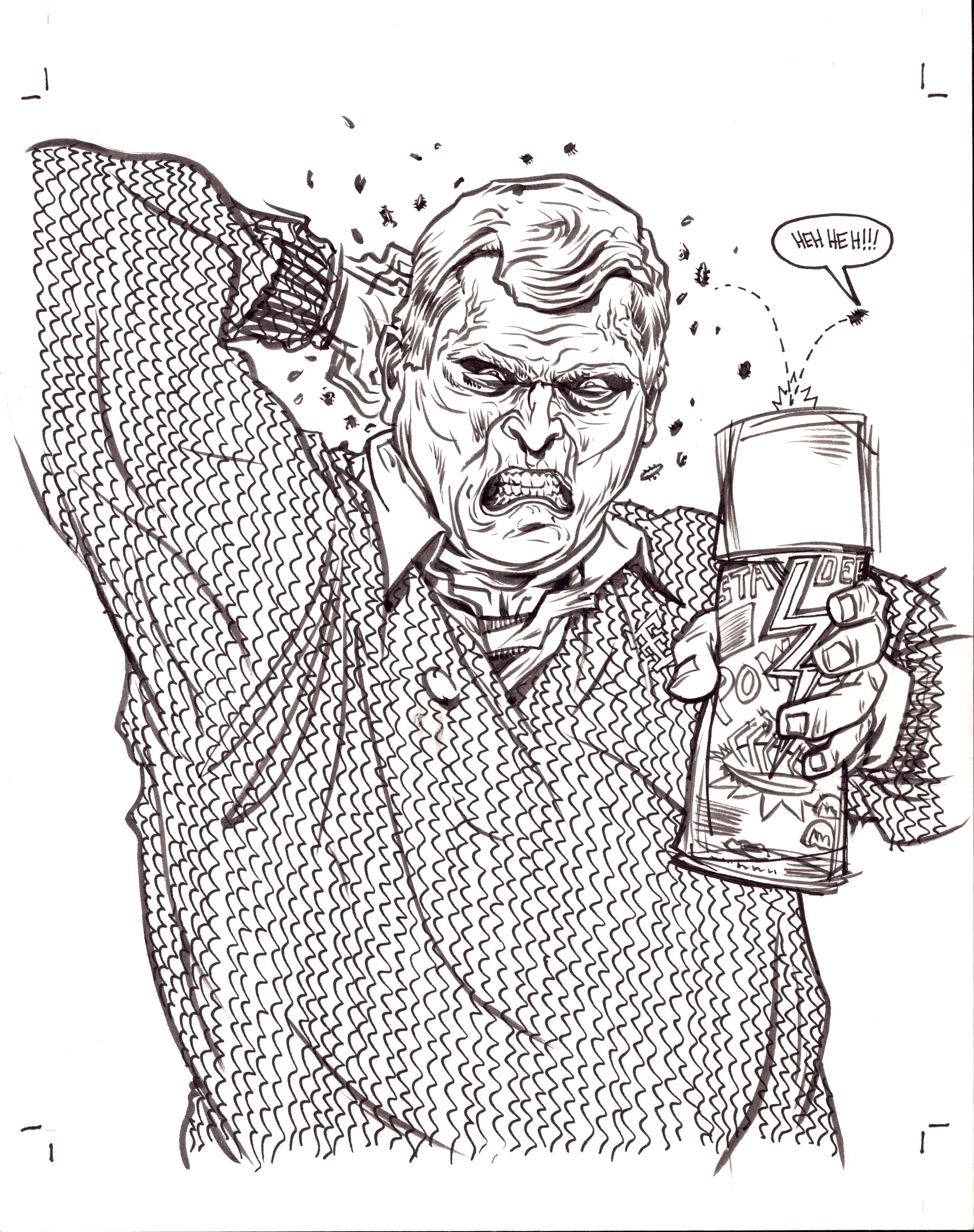 Image of ESPN Magazine illustration - Bobby Knight