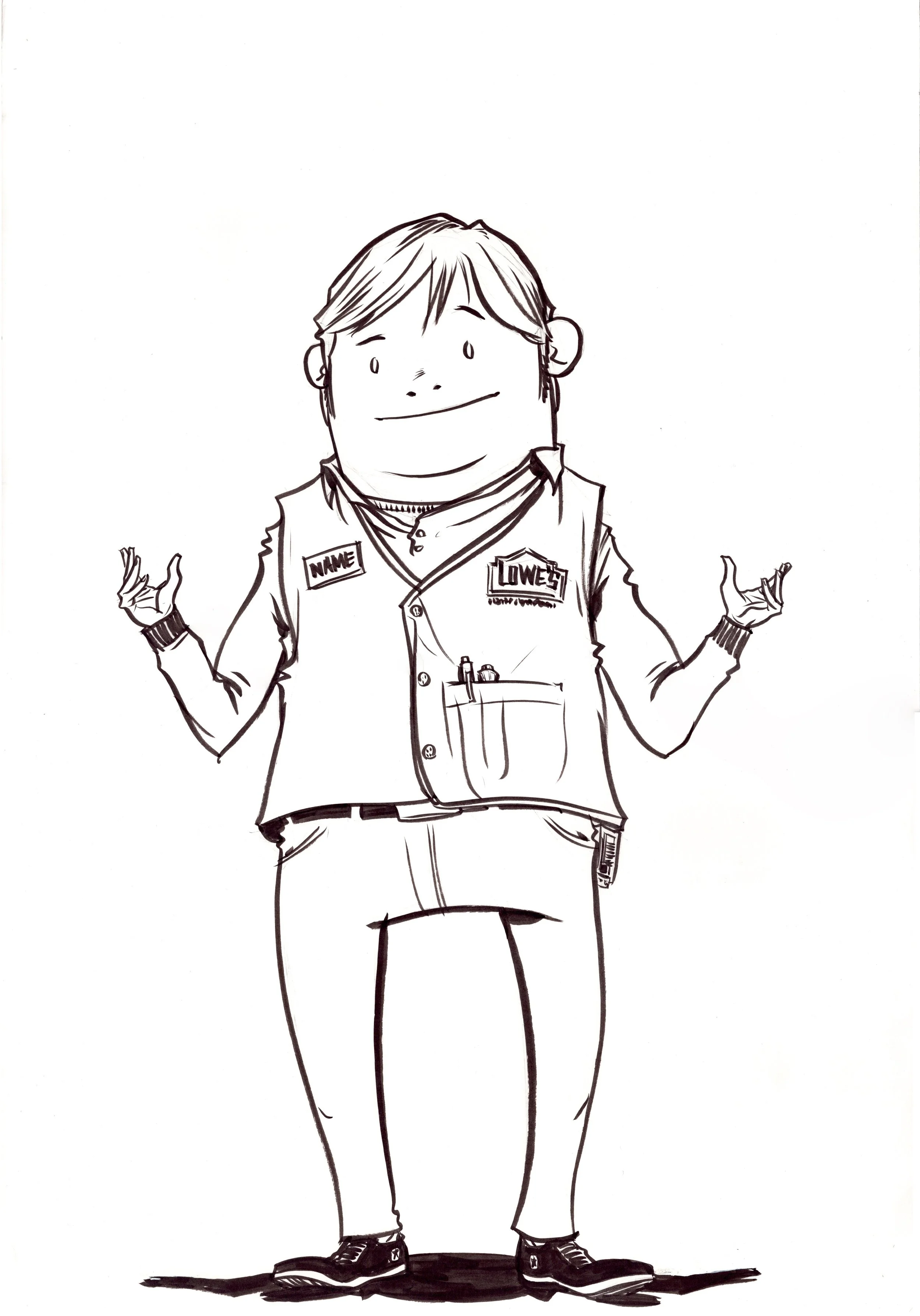 Image of unpublished character sketch