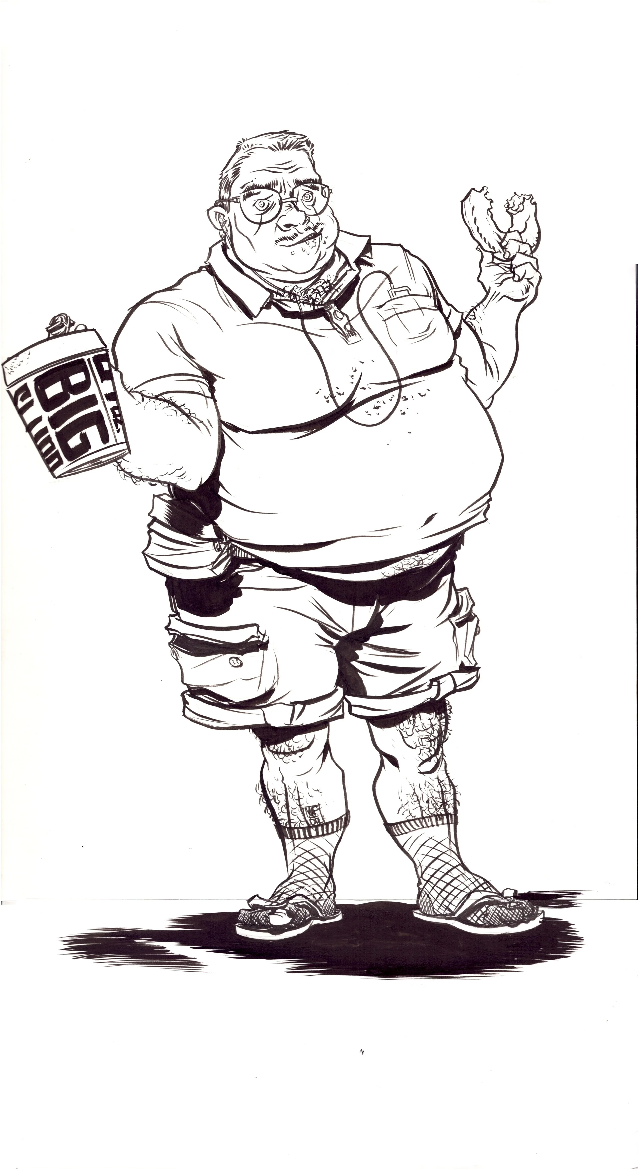 Image of Unknown Character - Part of the One-Show branding & award presentations art