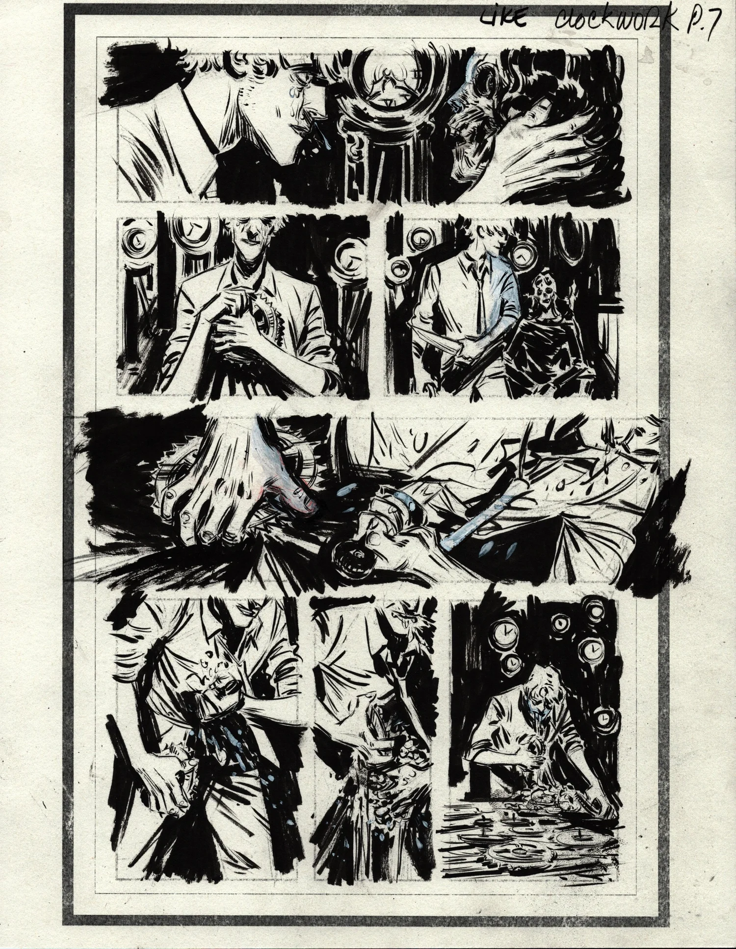 CREEPY COMICS #16: LIKE CLOCKWORK PAGE 7 Comic Art