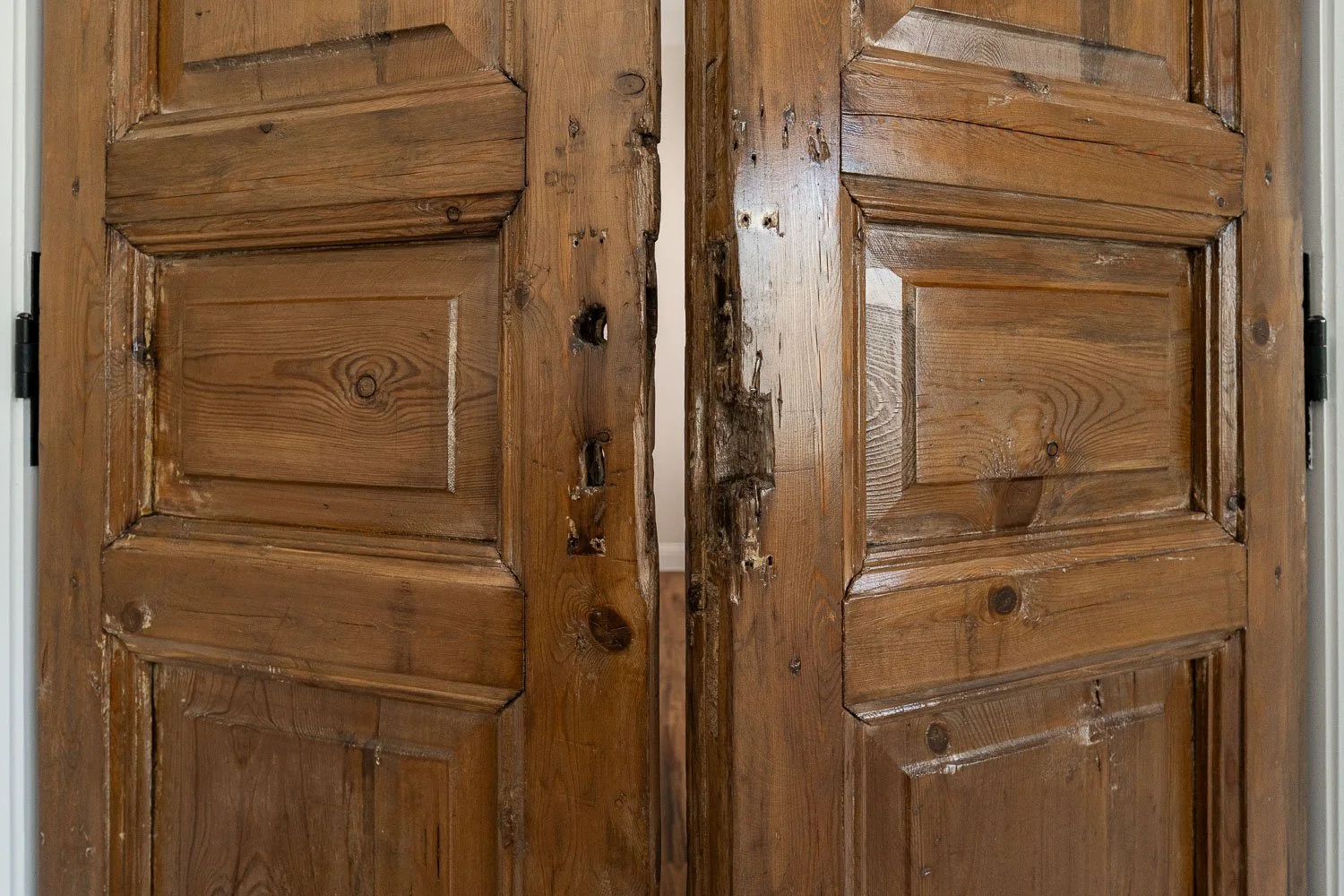 Bathroom design with french doors.