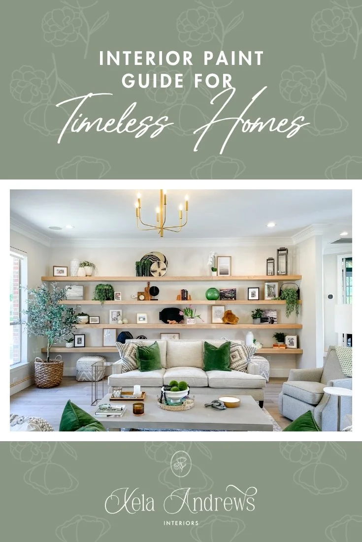 Interior Paint Guide for Timeless Homes pinnable.