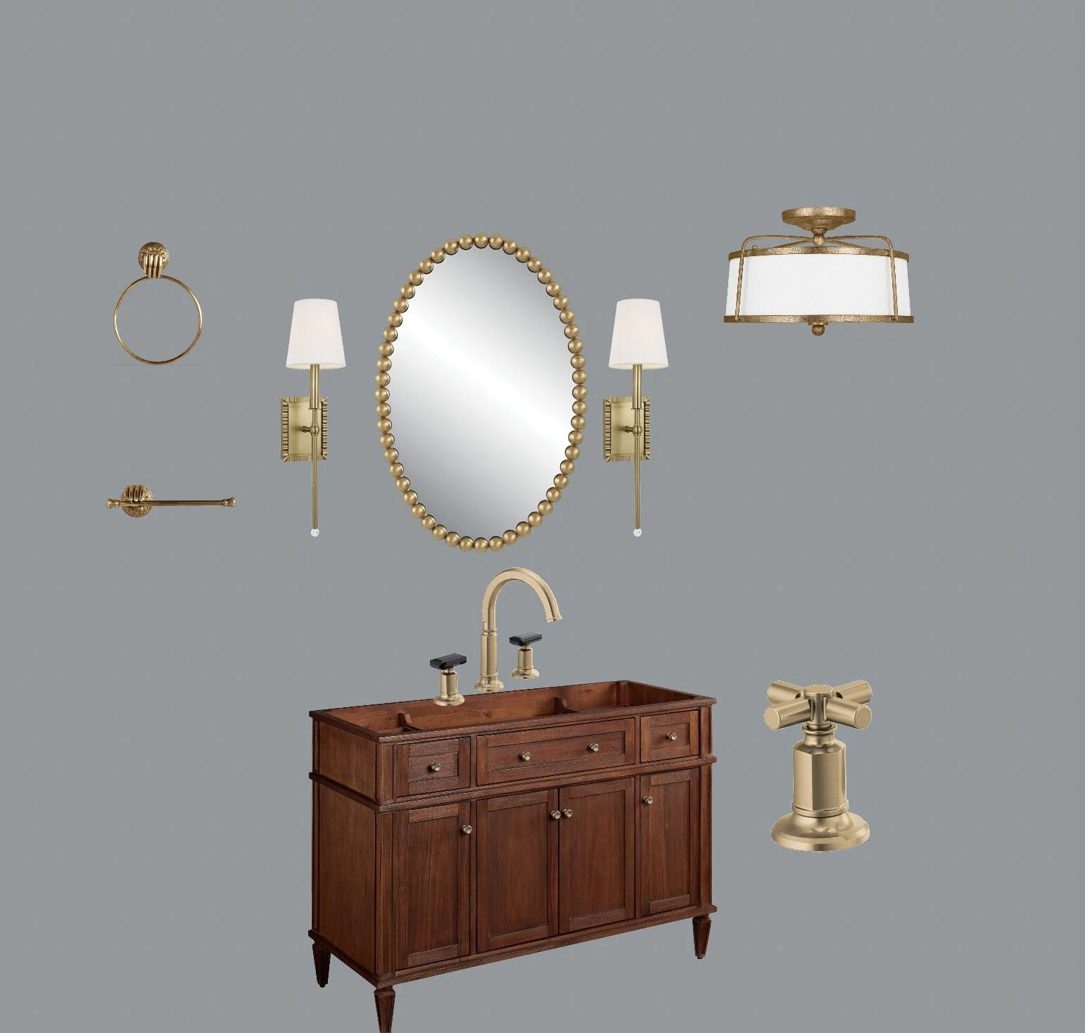 Collage showing decor styles and interior design styles with textures, finishes, and trend ideas.