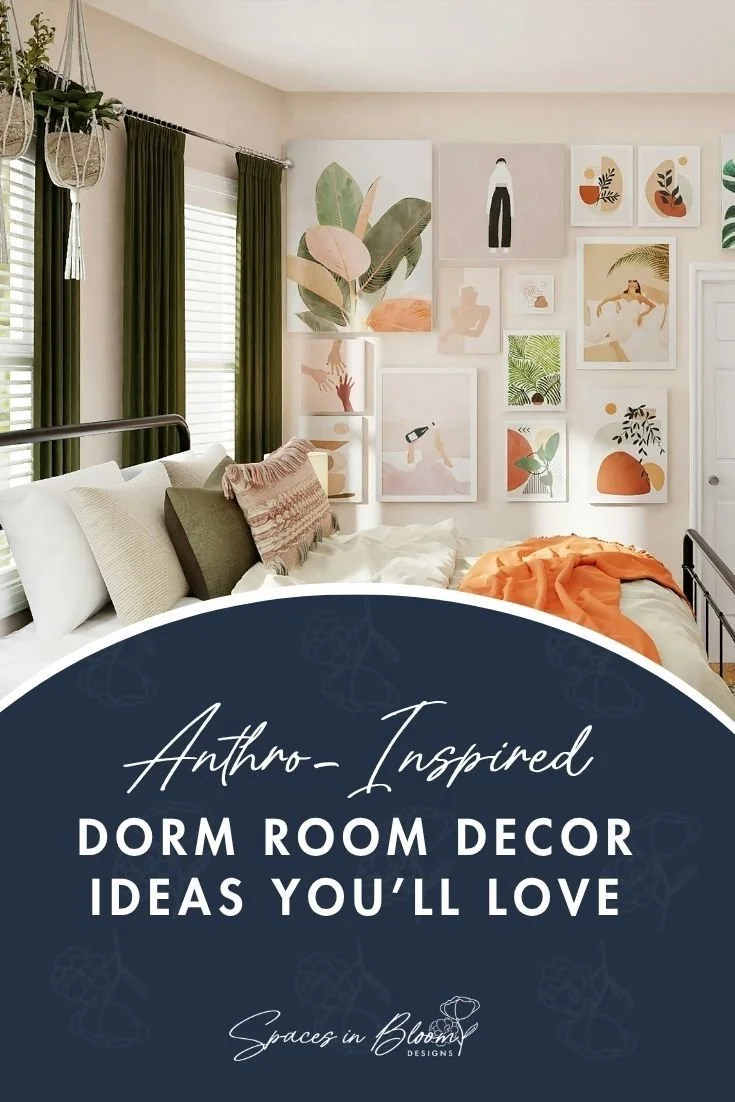 Anthropologie-inspired college dorm room decor guide featuring curated essentials for stylish dorm room decorating.
