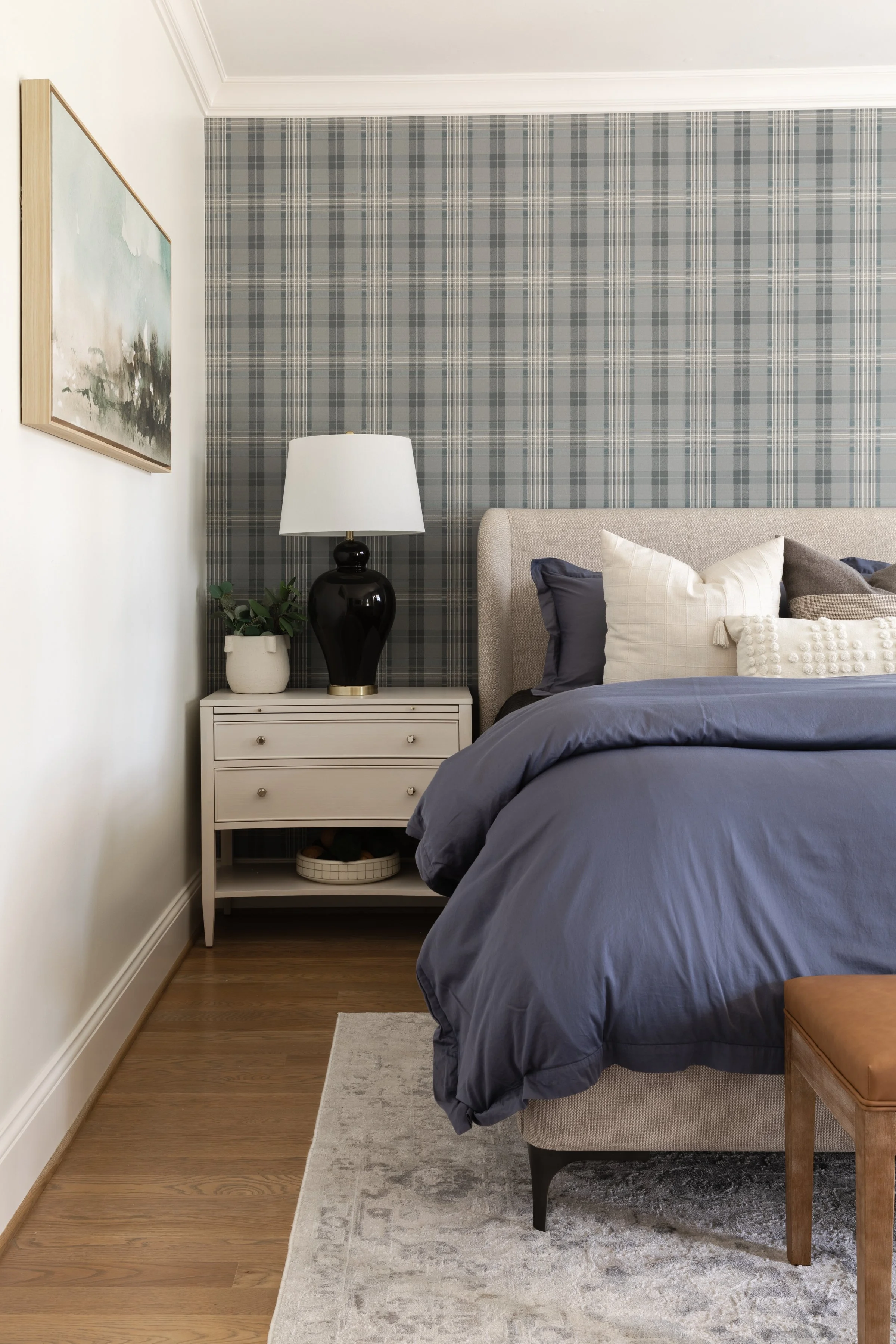 Inviting guest room in an empty nester home, styled for comfort and house updates that welcome family and friends