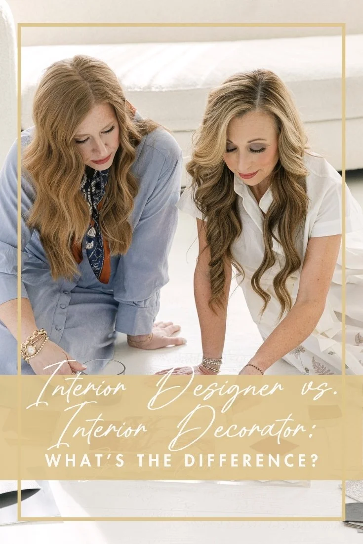 Interior Designer vs Interior Decorator: What's the Difference? Pinterest graphic