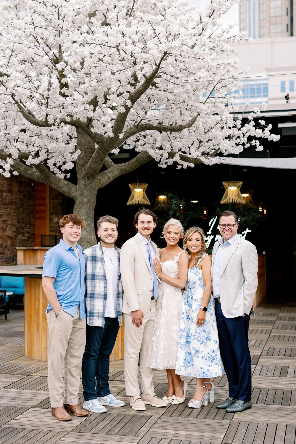 Nashville interior designer with her family.