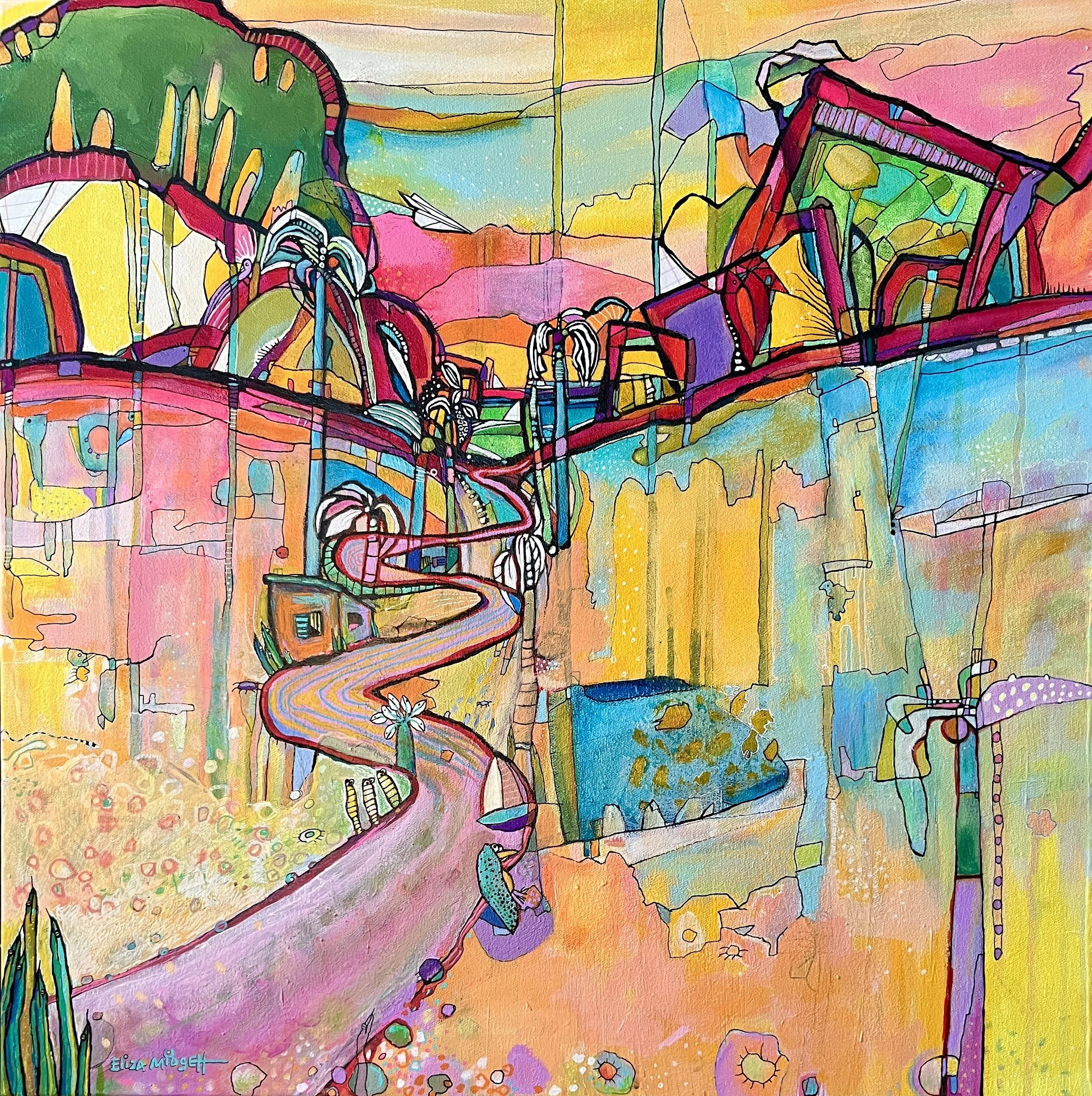 The Bird Queen
26 x 26  w/ custom wood frame
available
Where am I? series