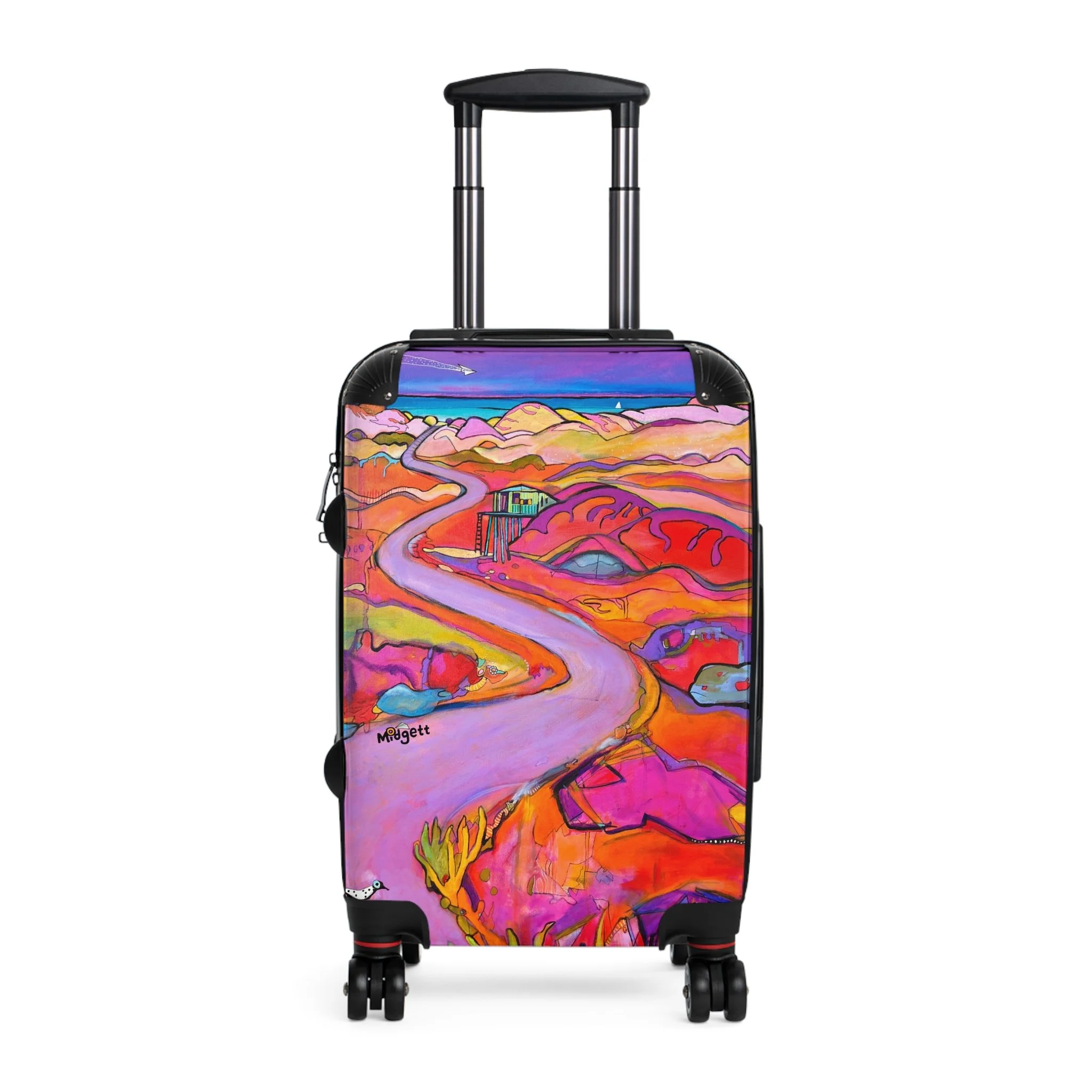 Sky High Tides Suitcase | Colorful Travel Art