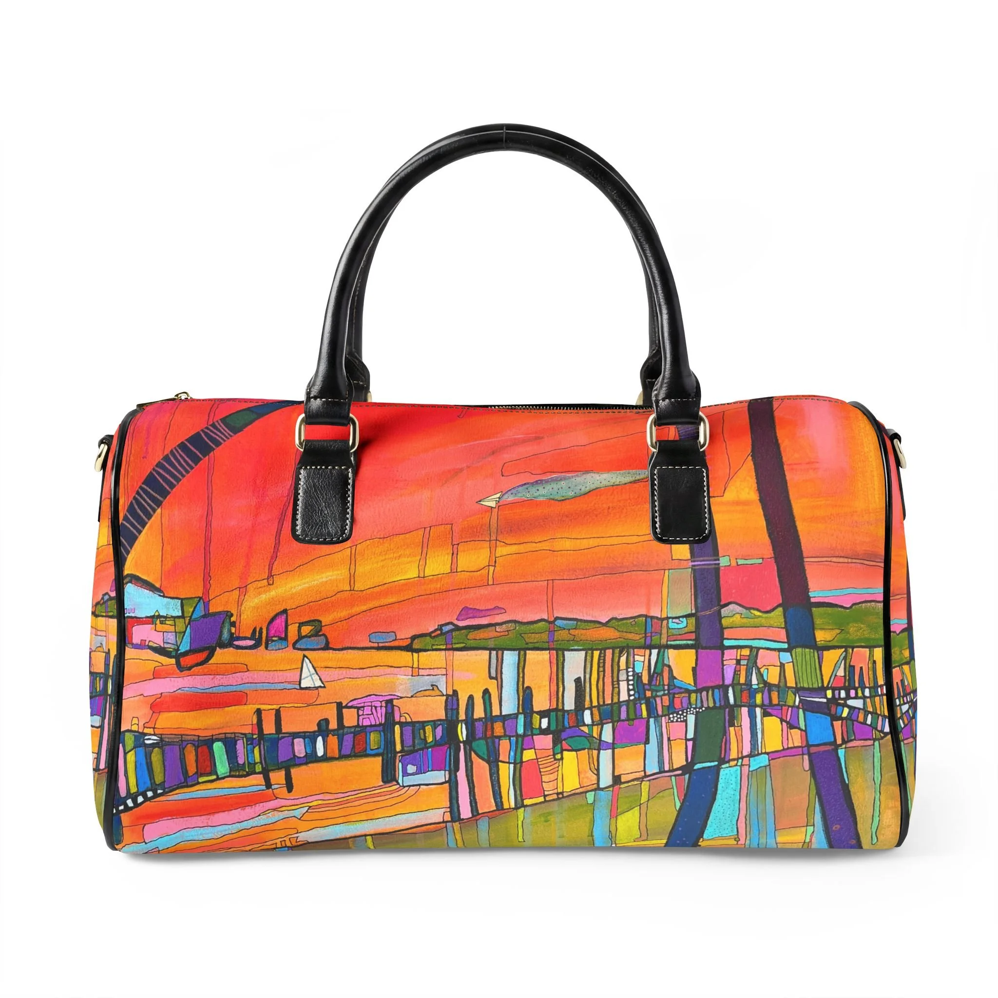 Sail Away colorful, travel bag