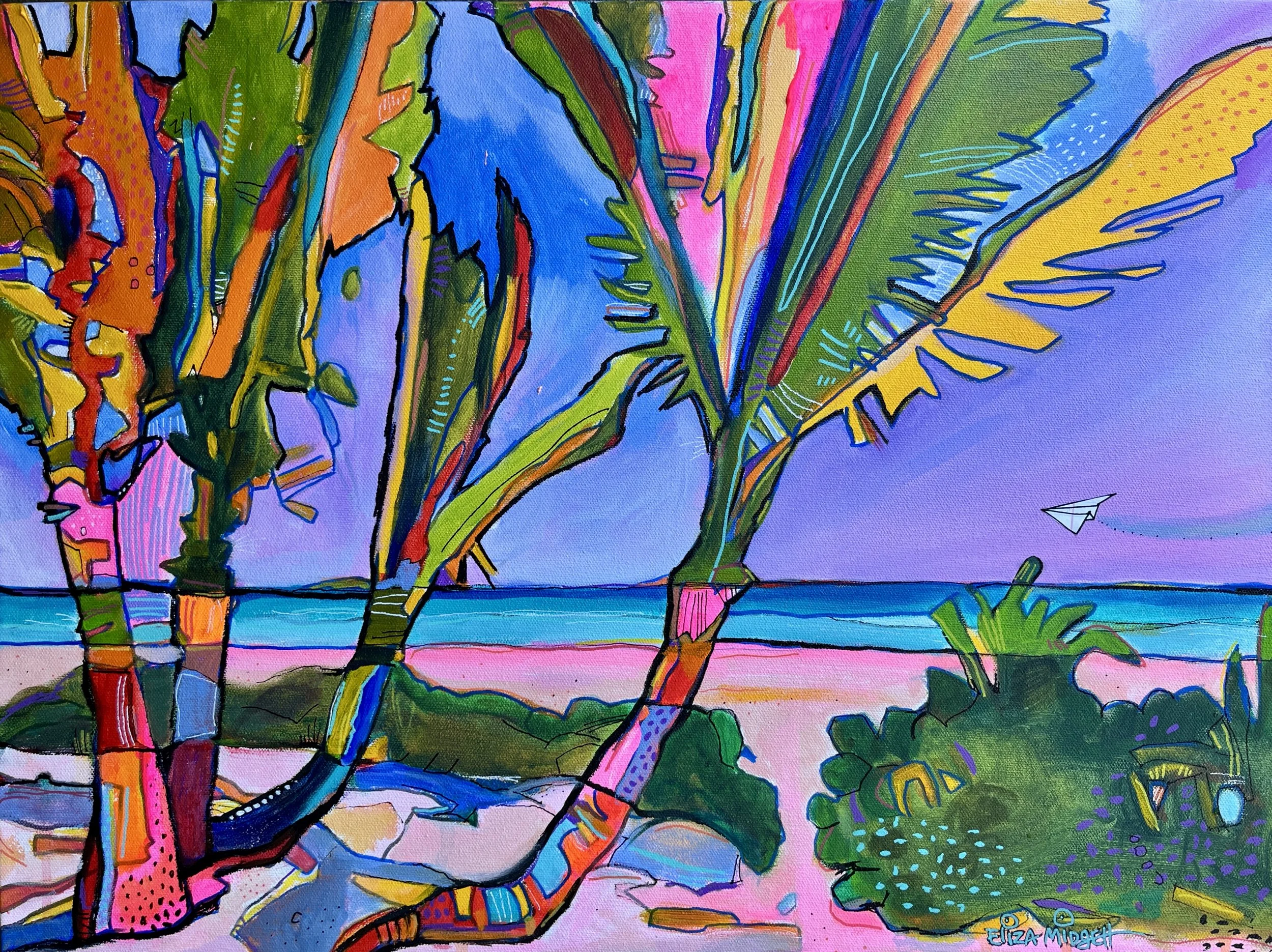 The painted palms
18 x 24 framed  *available